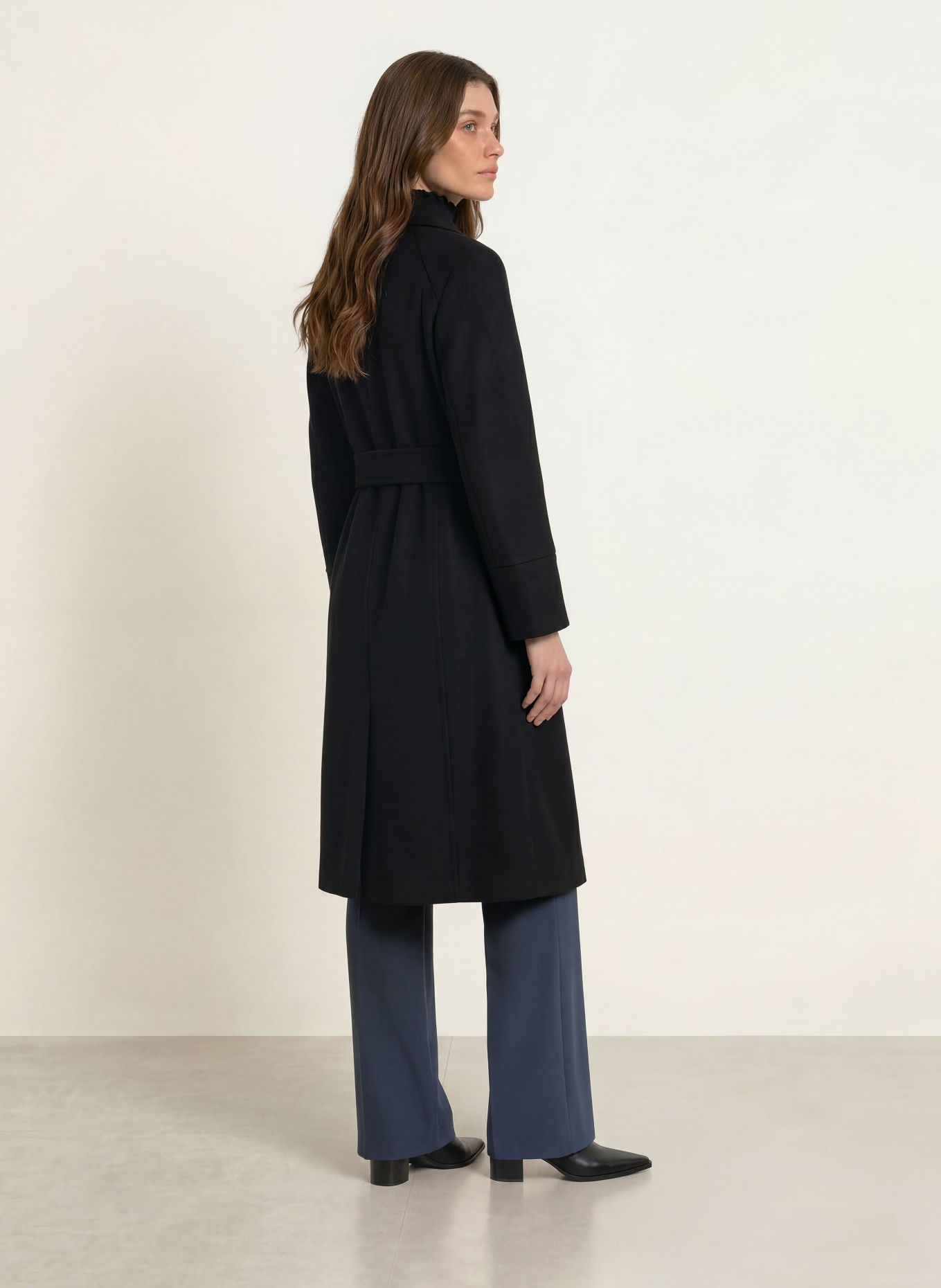 MARC CAIN Płaszcz wełniany: 900 black new