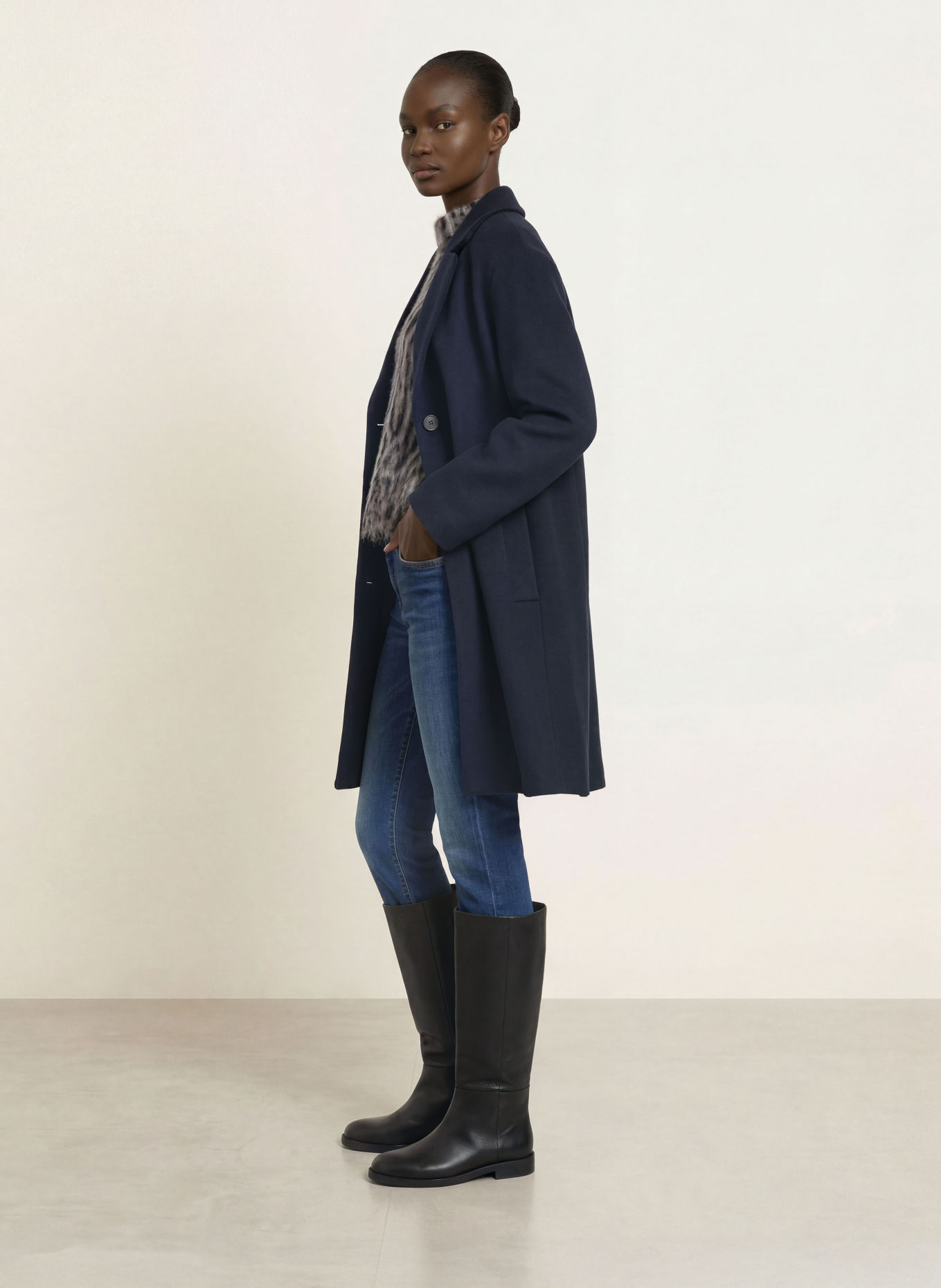 MARC CAIN Wollmantel: 394 navy