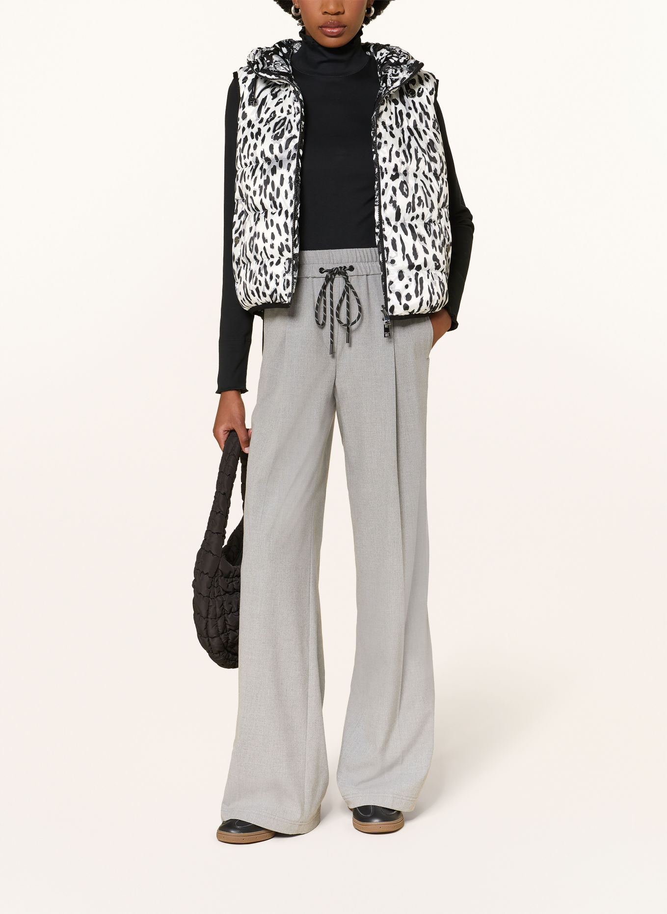 MARC CAIN Steppweste zum Wenden: 190 white and black