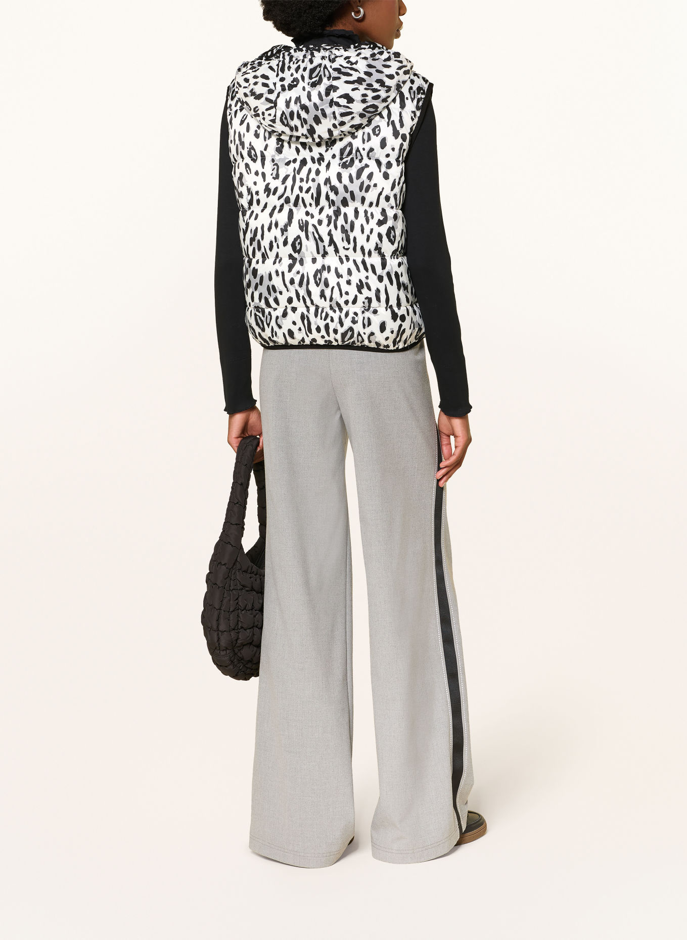MARC CAIN Steppweste zum Wenden: 190 white and black