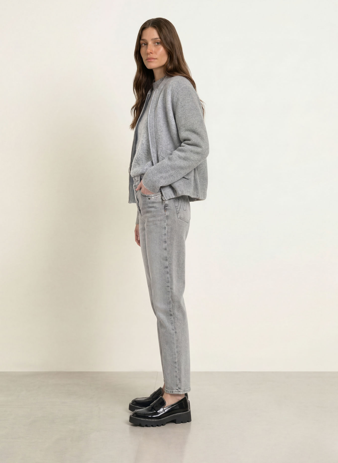 MARC CAIN Mom jeans FEURA: 820 GREY