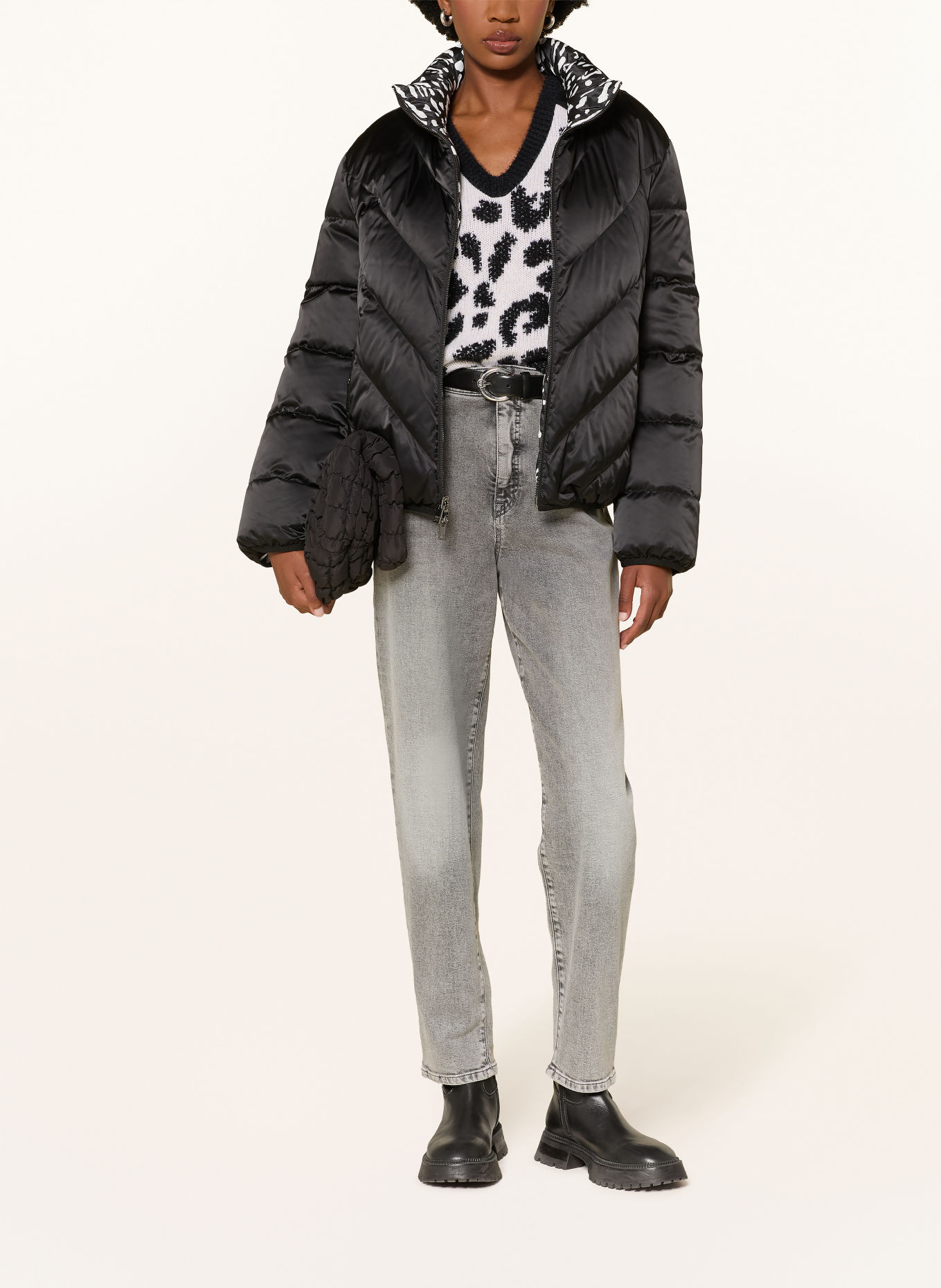 MARC CAIN Doudoune réversible: 900 black new