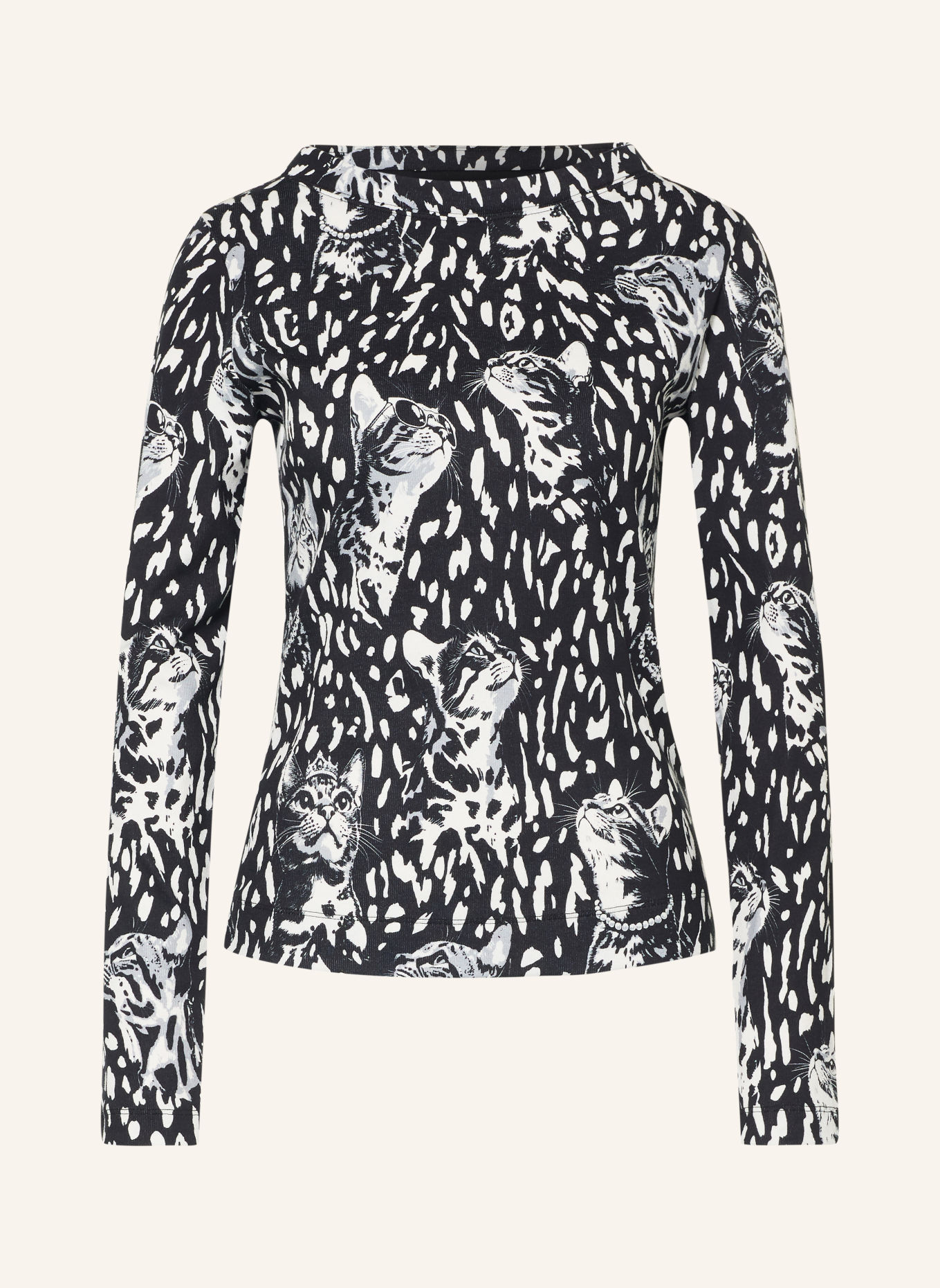 MARC CAIN Haut à manches longues: 900 black new