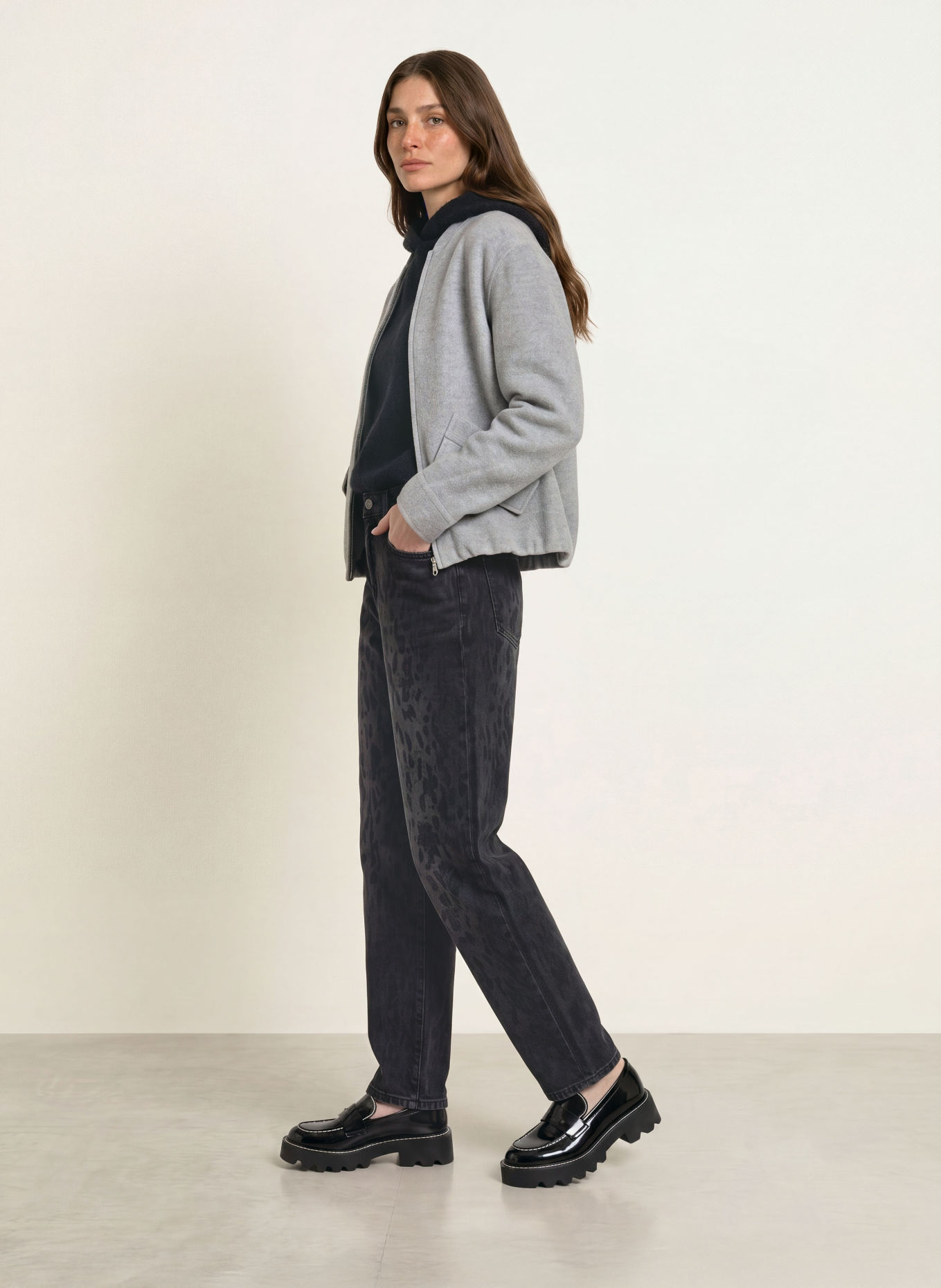 MARC CAIN Barrel Jeans RUMA: 820 GREY