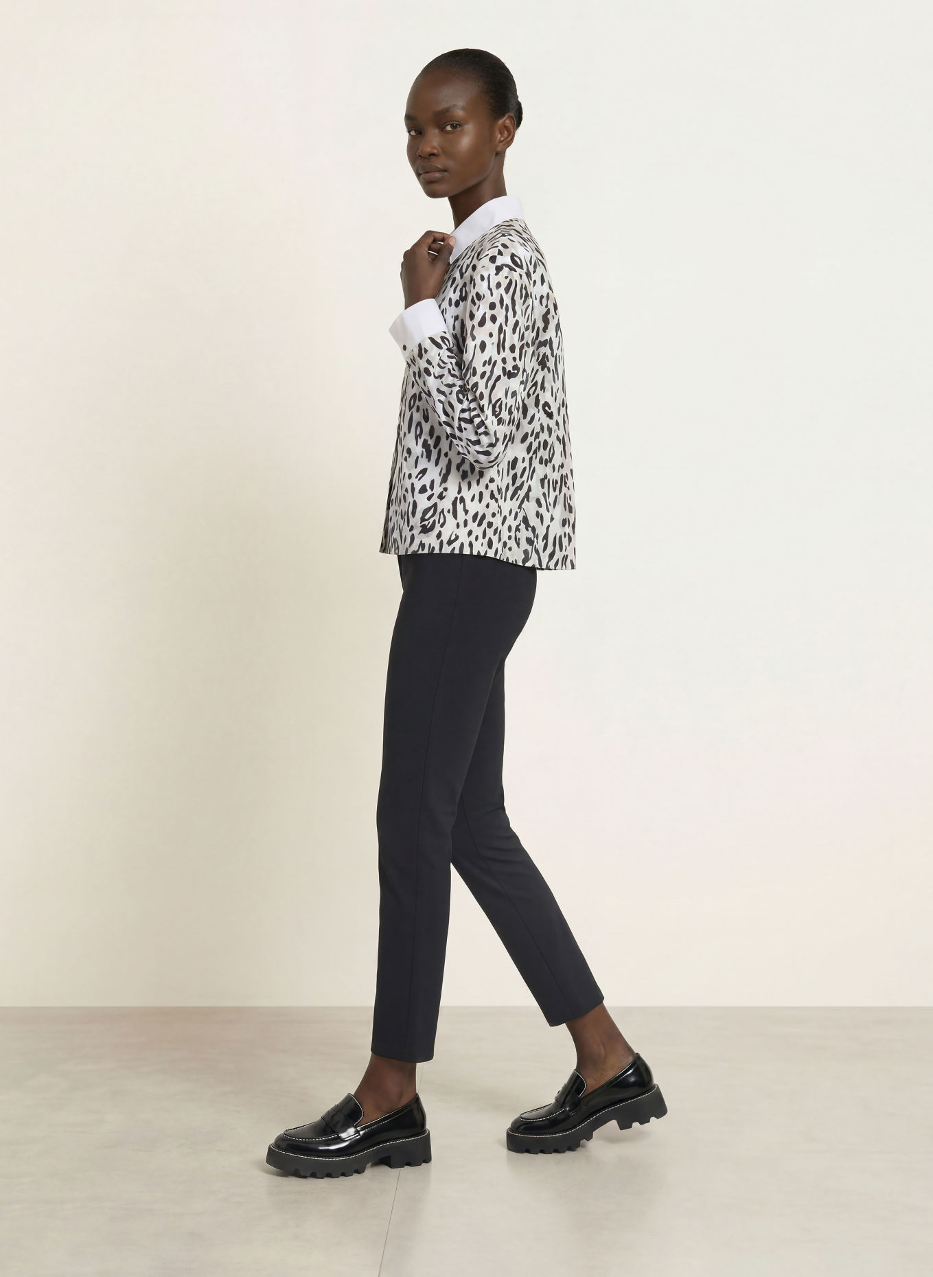 MARC CAIN Hemdbluse: 190 white and black