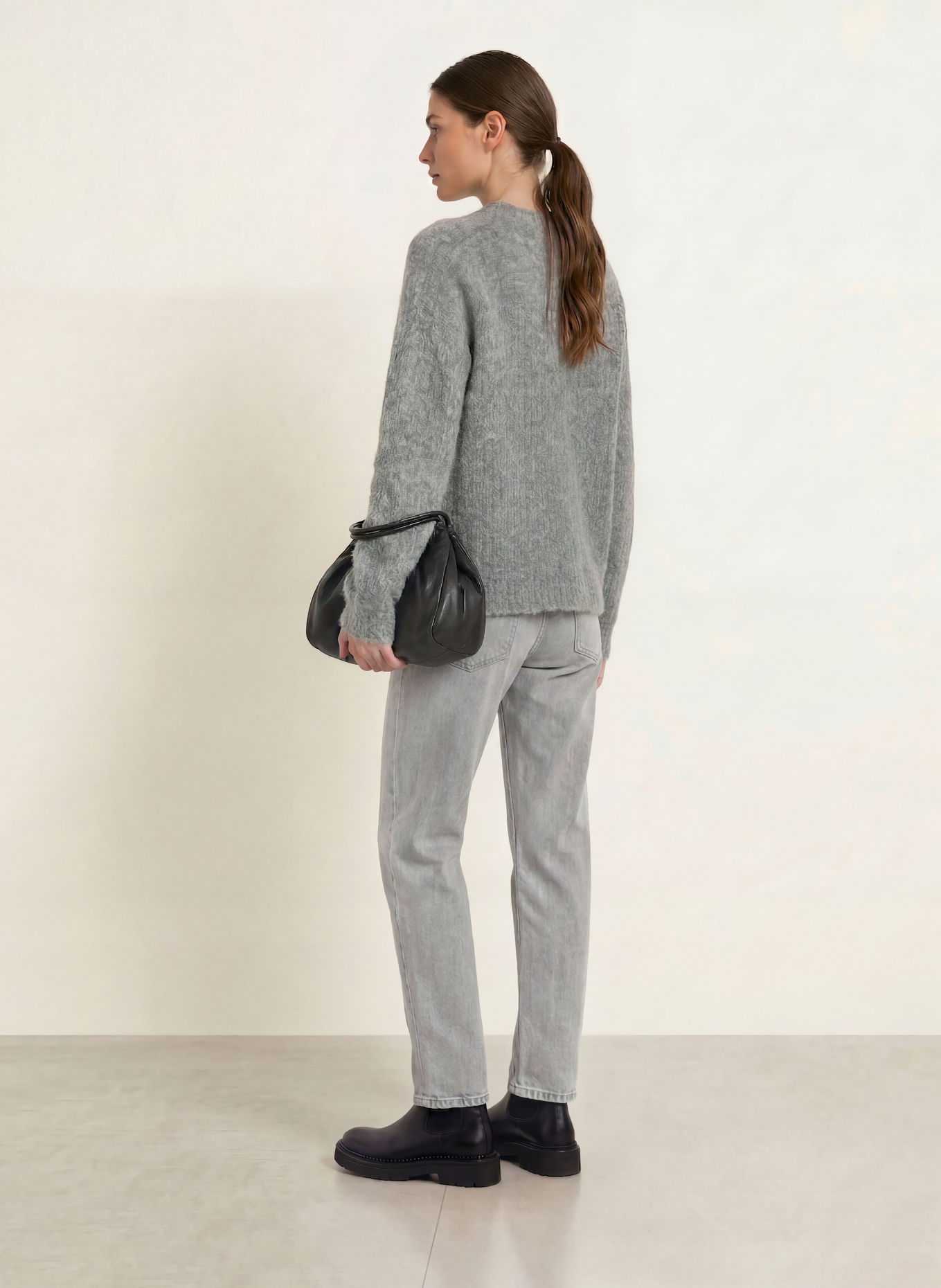 MARC CAIN Pull en alpaga: 820 GREY