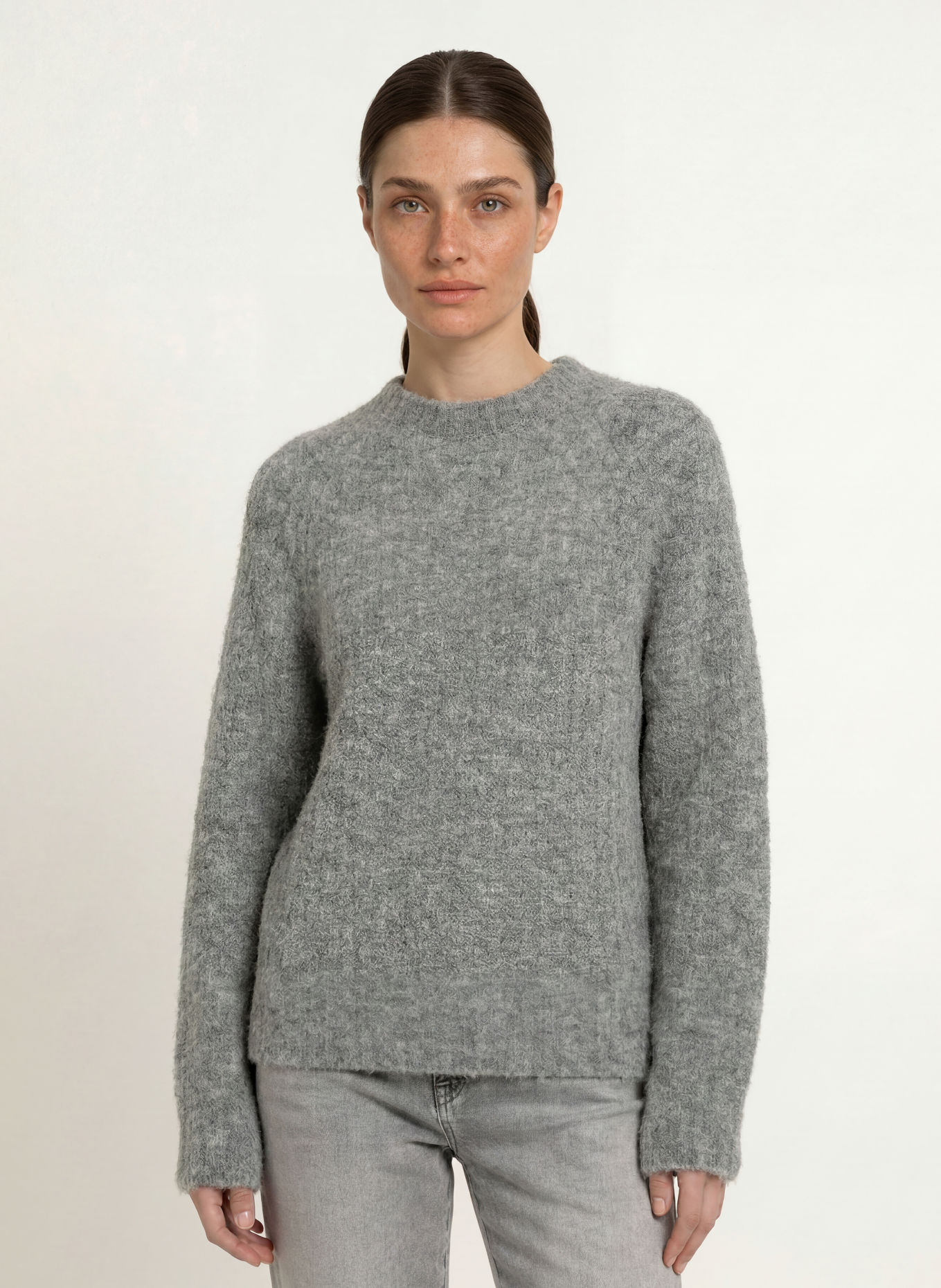 MARC CAIN Pull en alpaga: 820 GREY