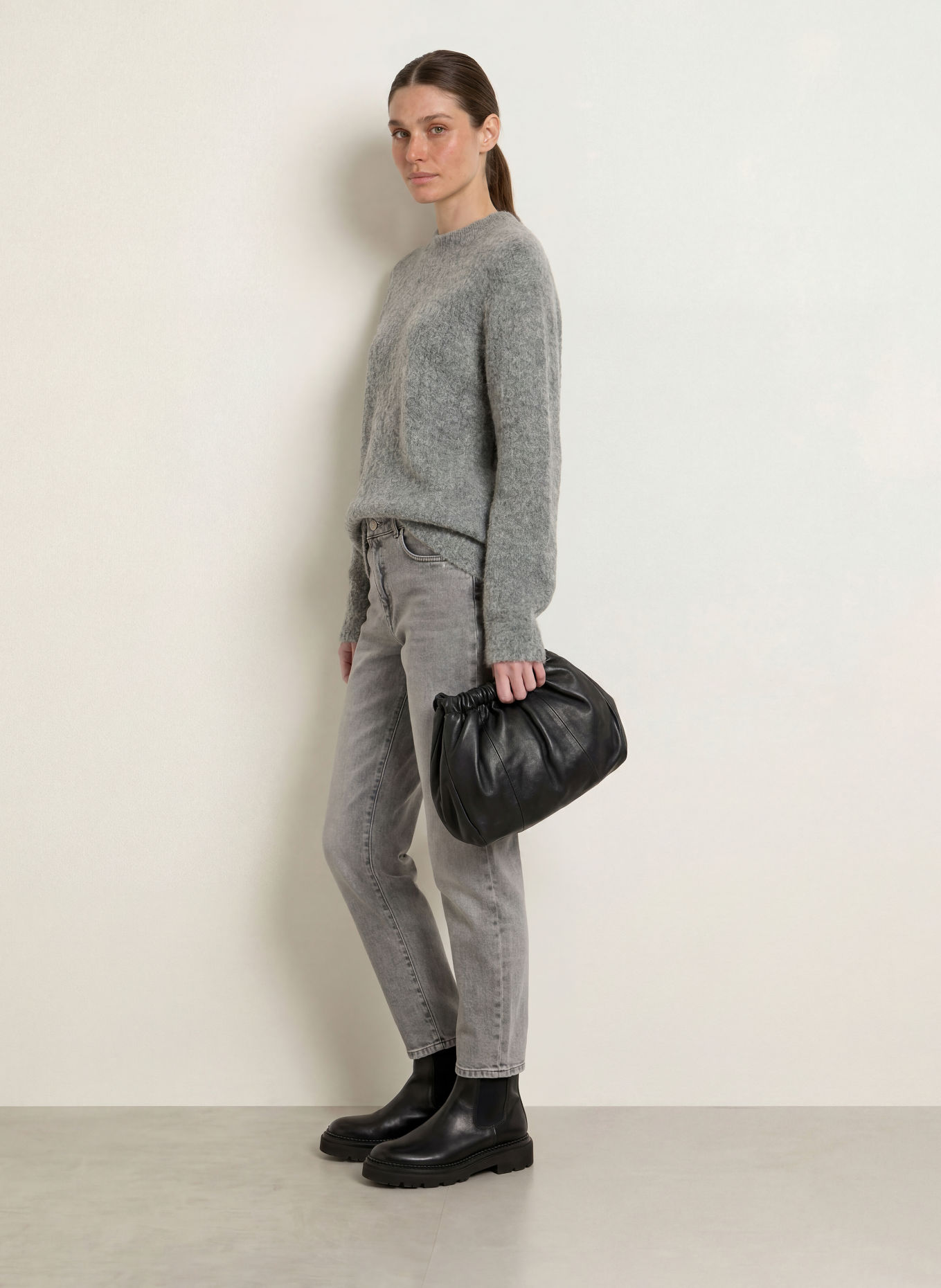 MARC CAIN Pull en alpaga: 820 GREY