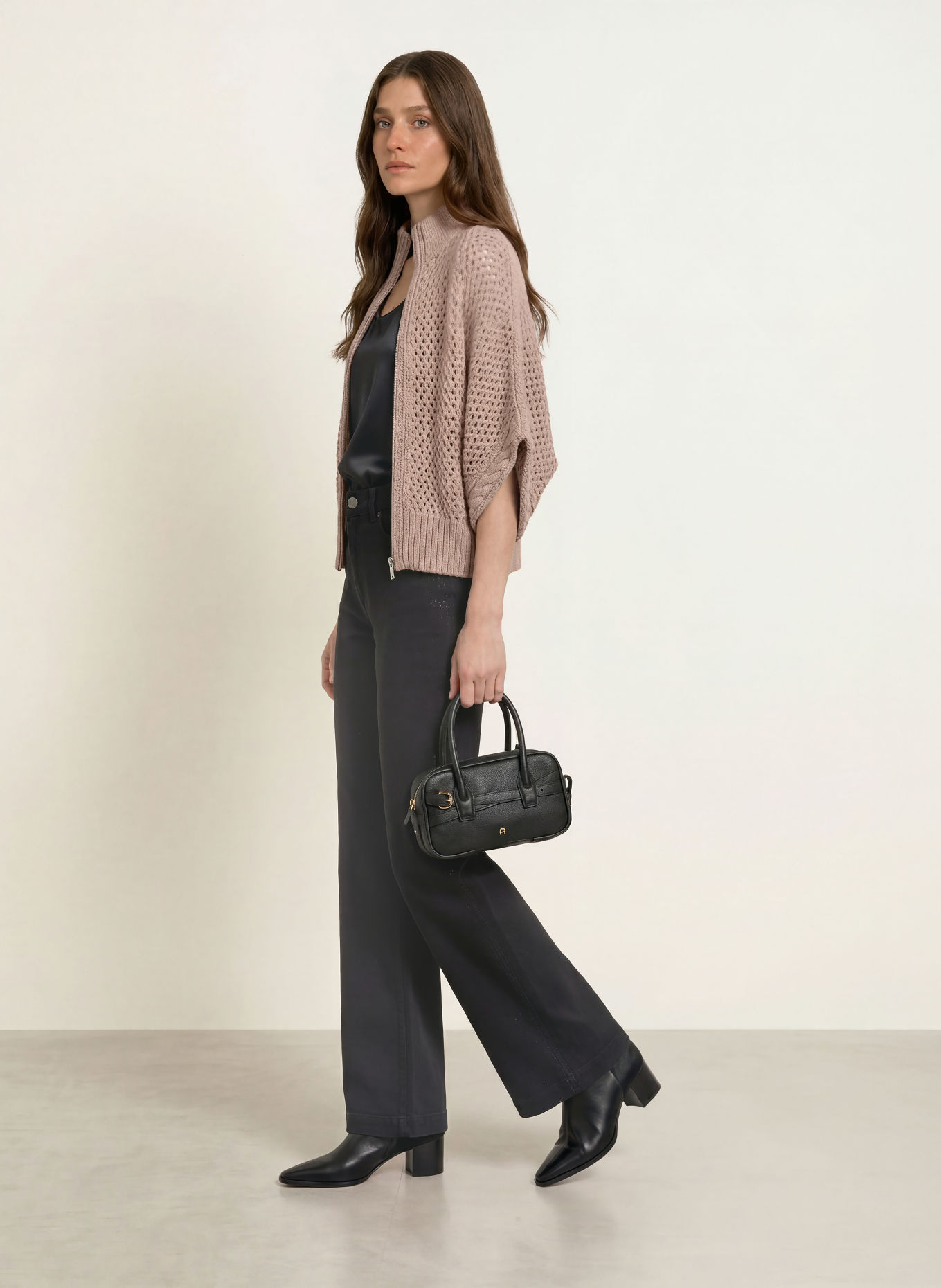 MARC CAIN Vest met kasjmier: 648 etherea