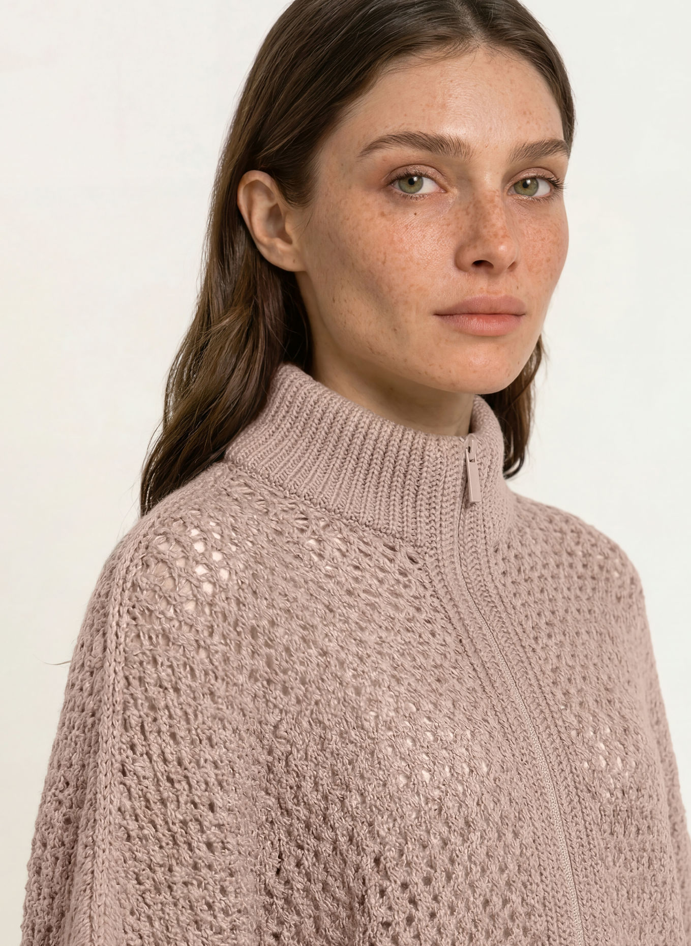 MARC CAIN Vest met kasjmier: 648 etherea