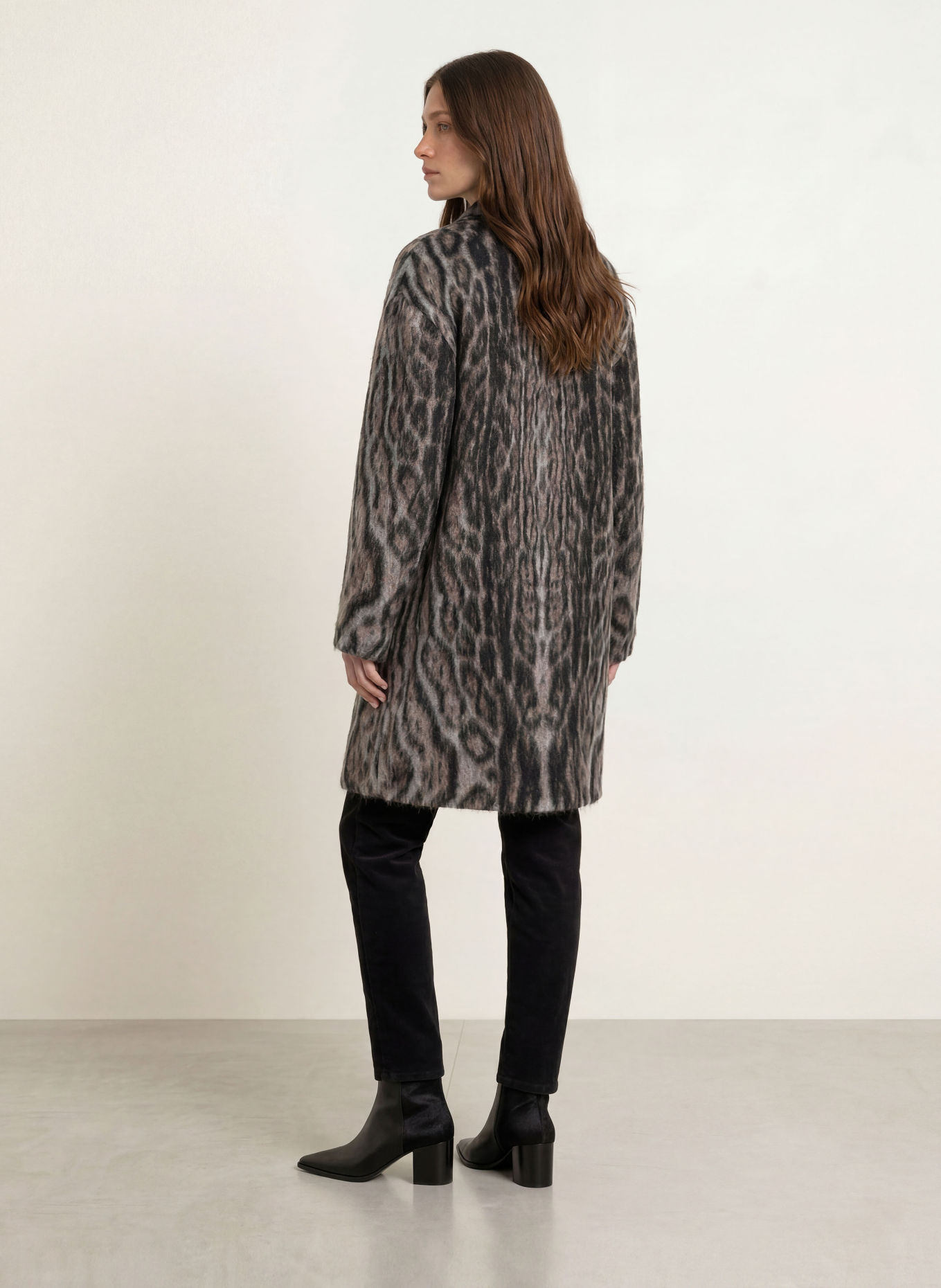 MARC CAIN Gebreide jas met mohair: 648 etherea