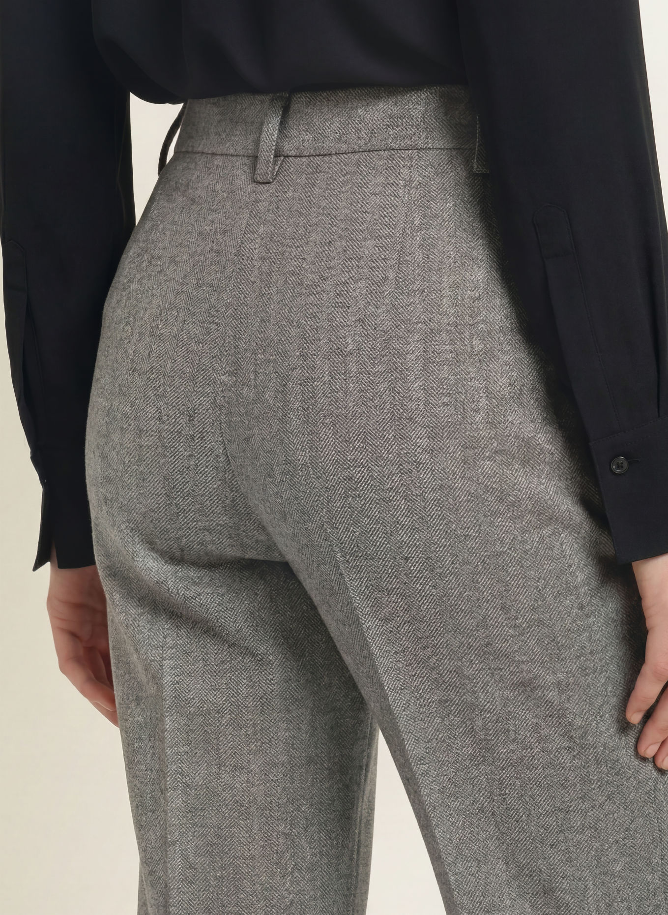 MARC CAIN FENDOU Flannel Pants: 662 driftwood