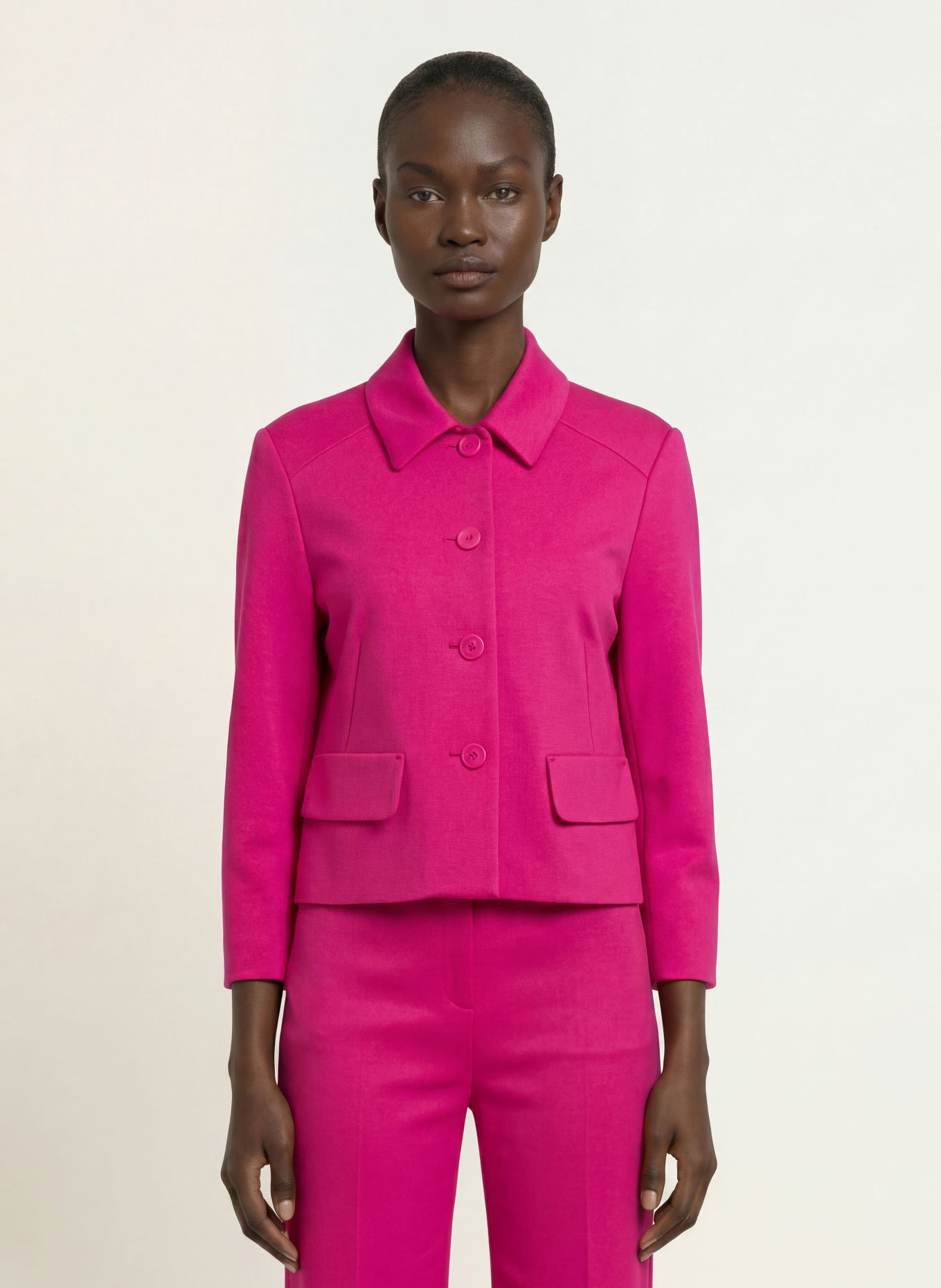 MARC CAIN Jersey Blazer: 264 very berry