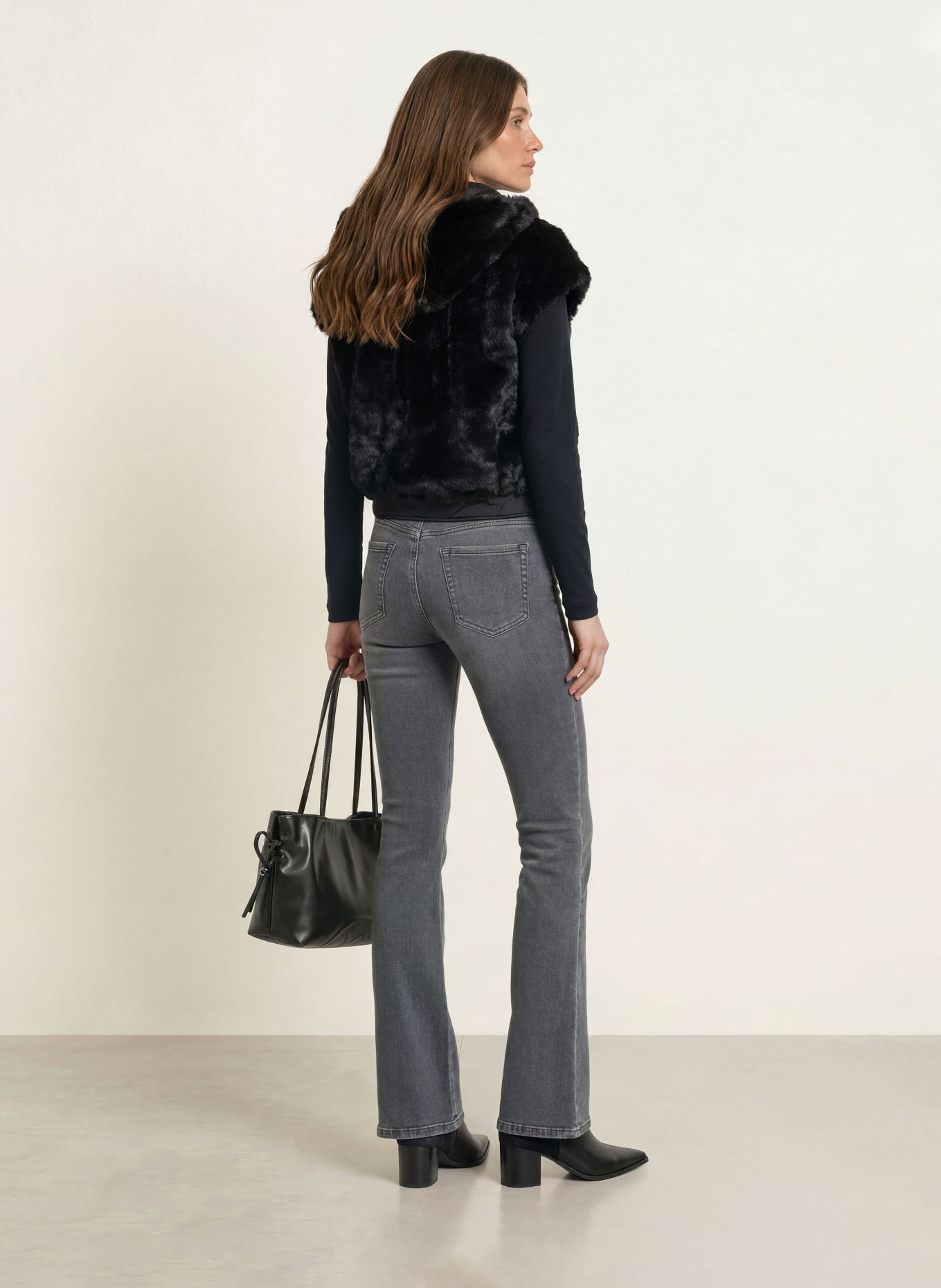 MARC CAIN Flared jeans FRENDA: 880 anthrazit