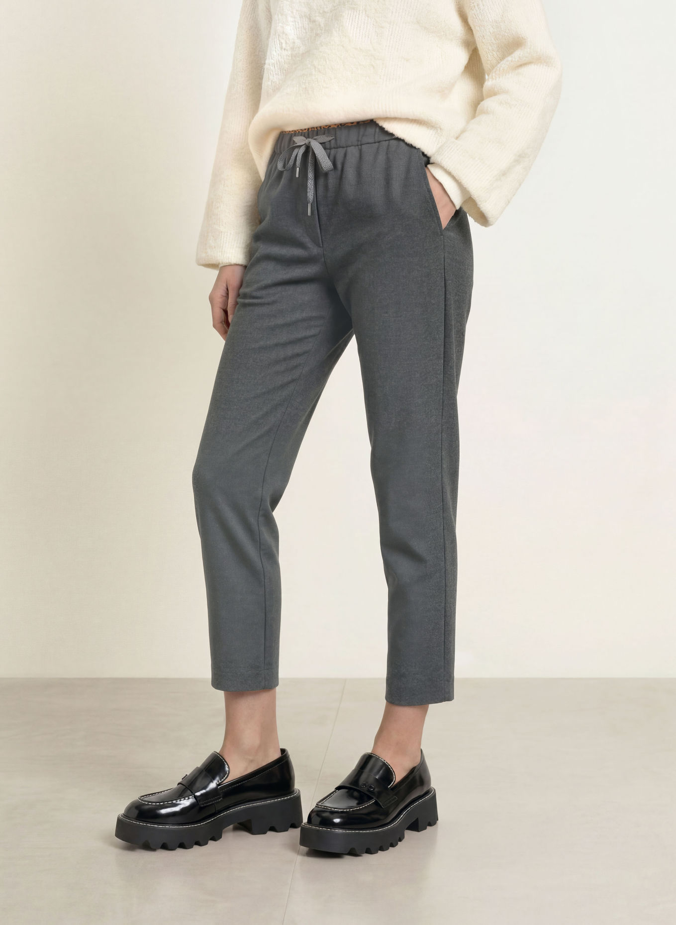 MARC CAIN RHODOS-broek in joggingstijl: 900 black new