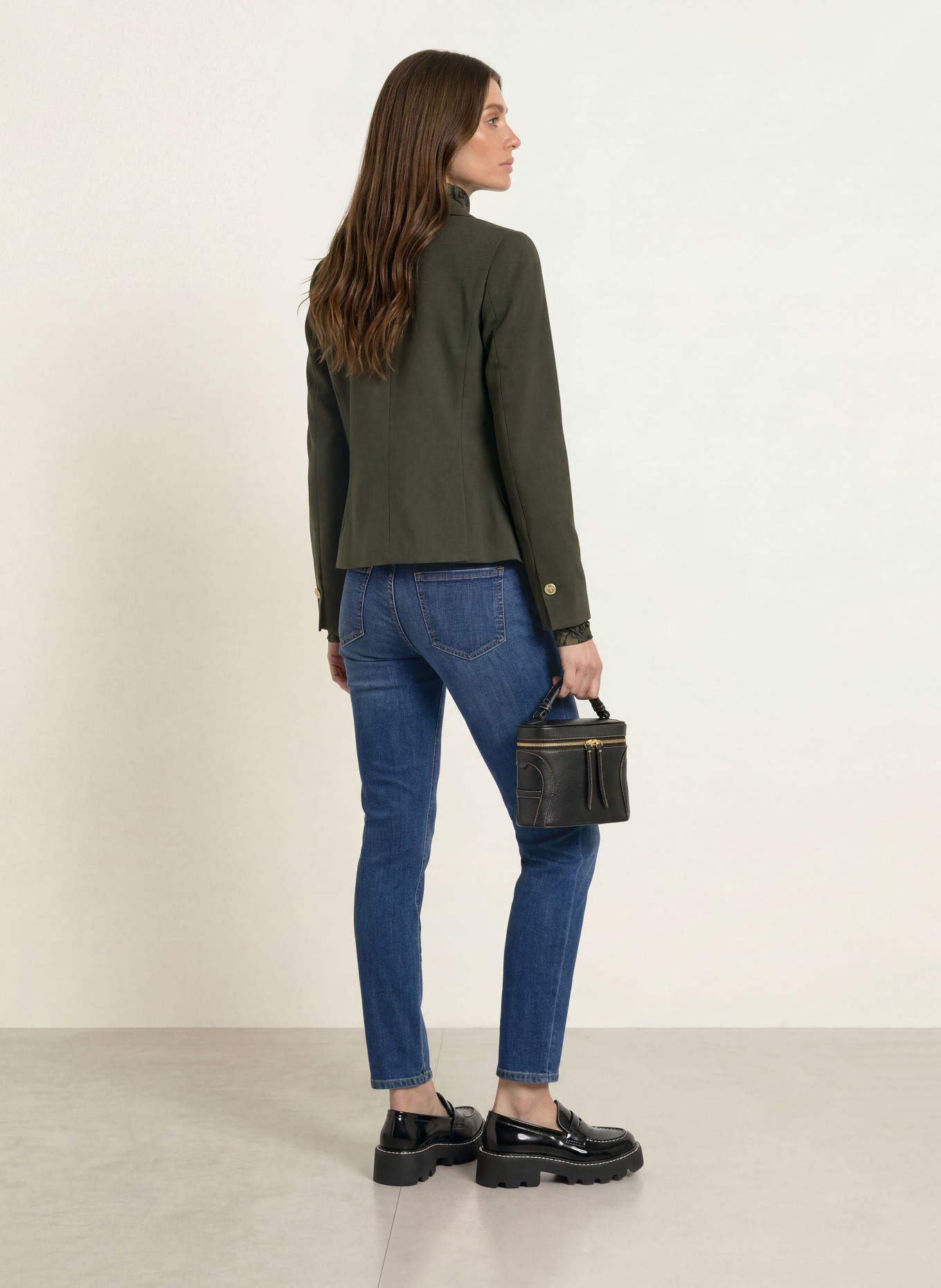 MARC CAIN Jean skinny SILEA avec strass: 357 vintage indigo