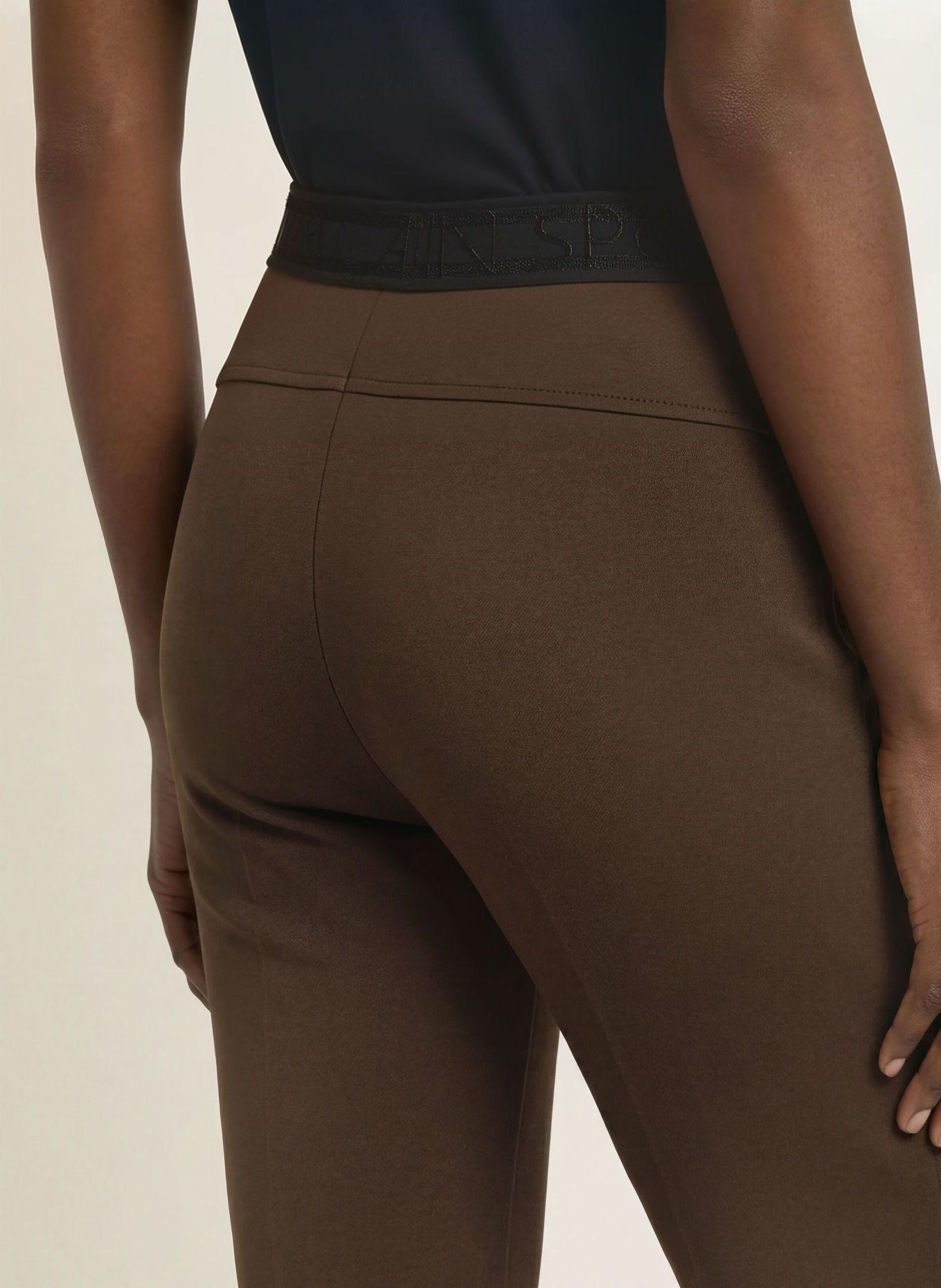 MARC CAIN Bootcut broek FREDERICA: 699 dark wood