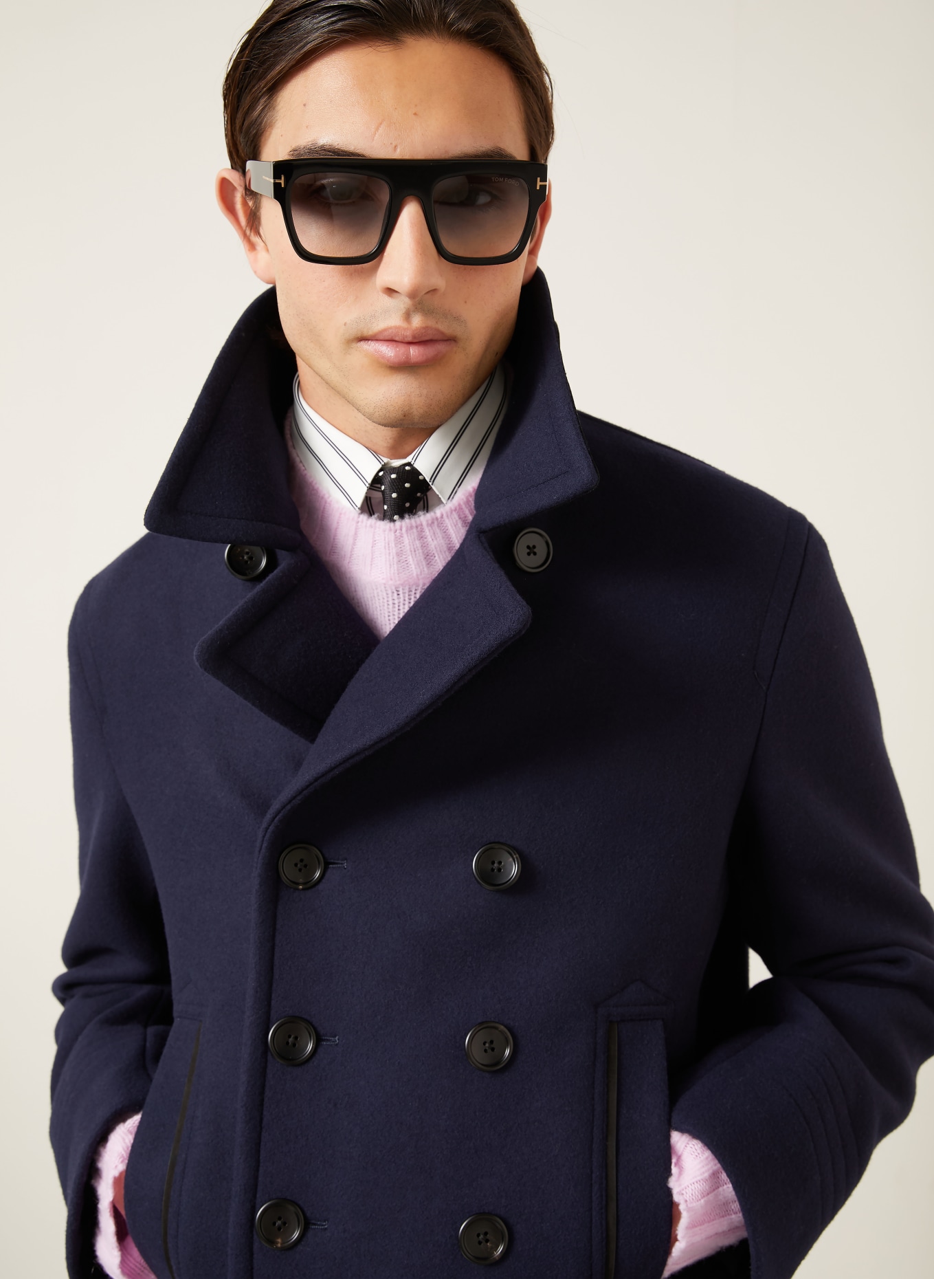 TOM FORD Cabanjas: DONKERBLAUW