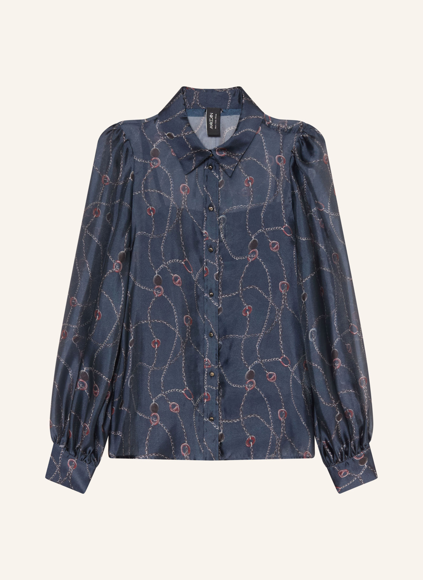 MARC CAIN Shirt blouse: 393 pageant blue