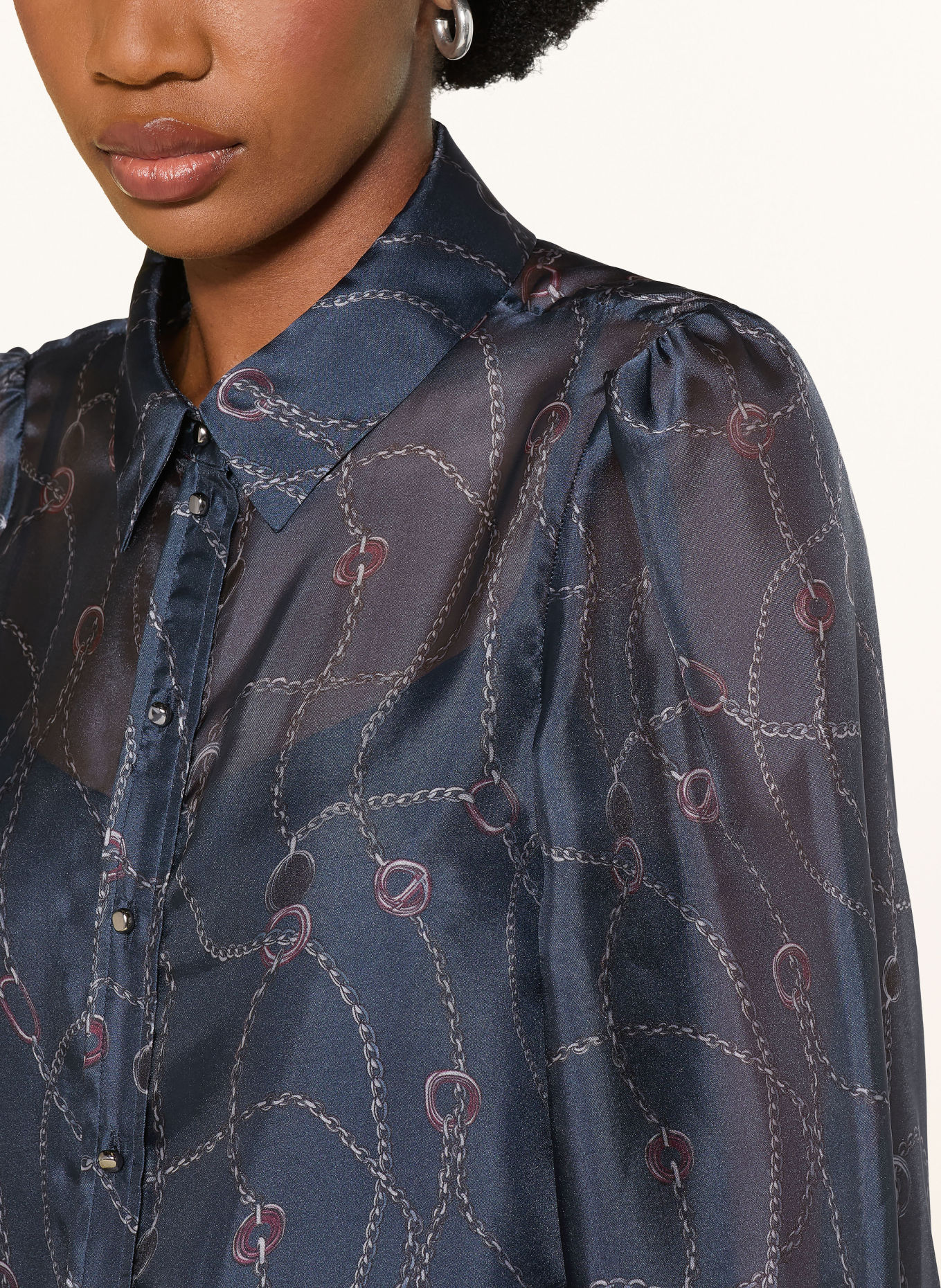 MARC CAIN Shirt blouse: 393 pageant blue