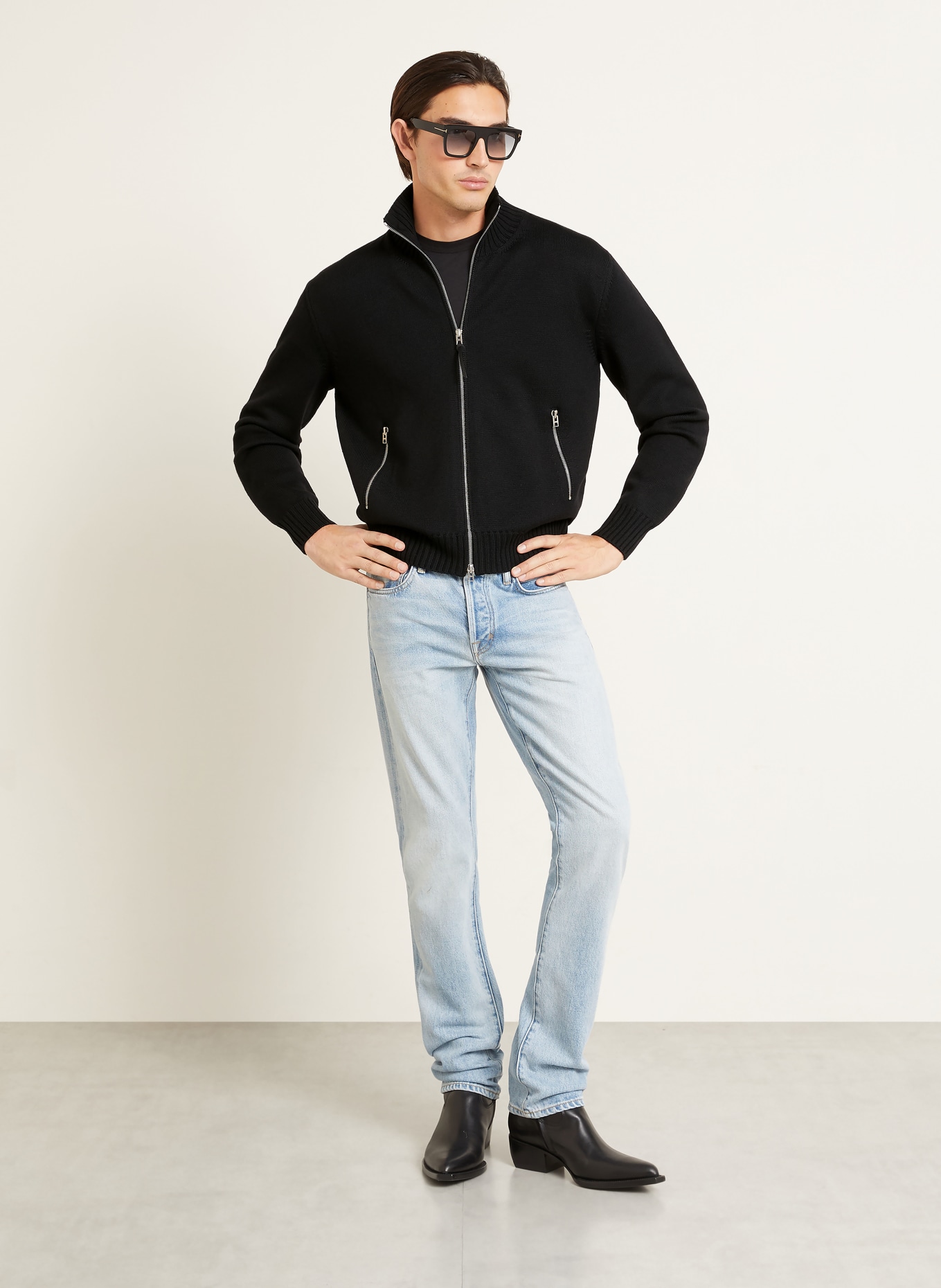 TOM FORD Vest: ZWART
