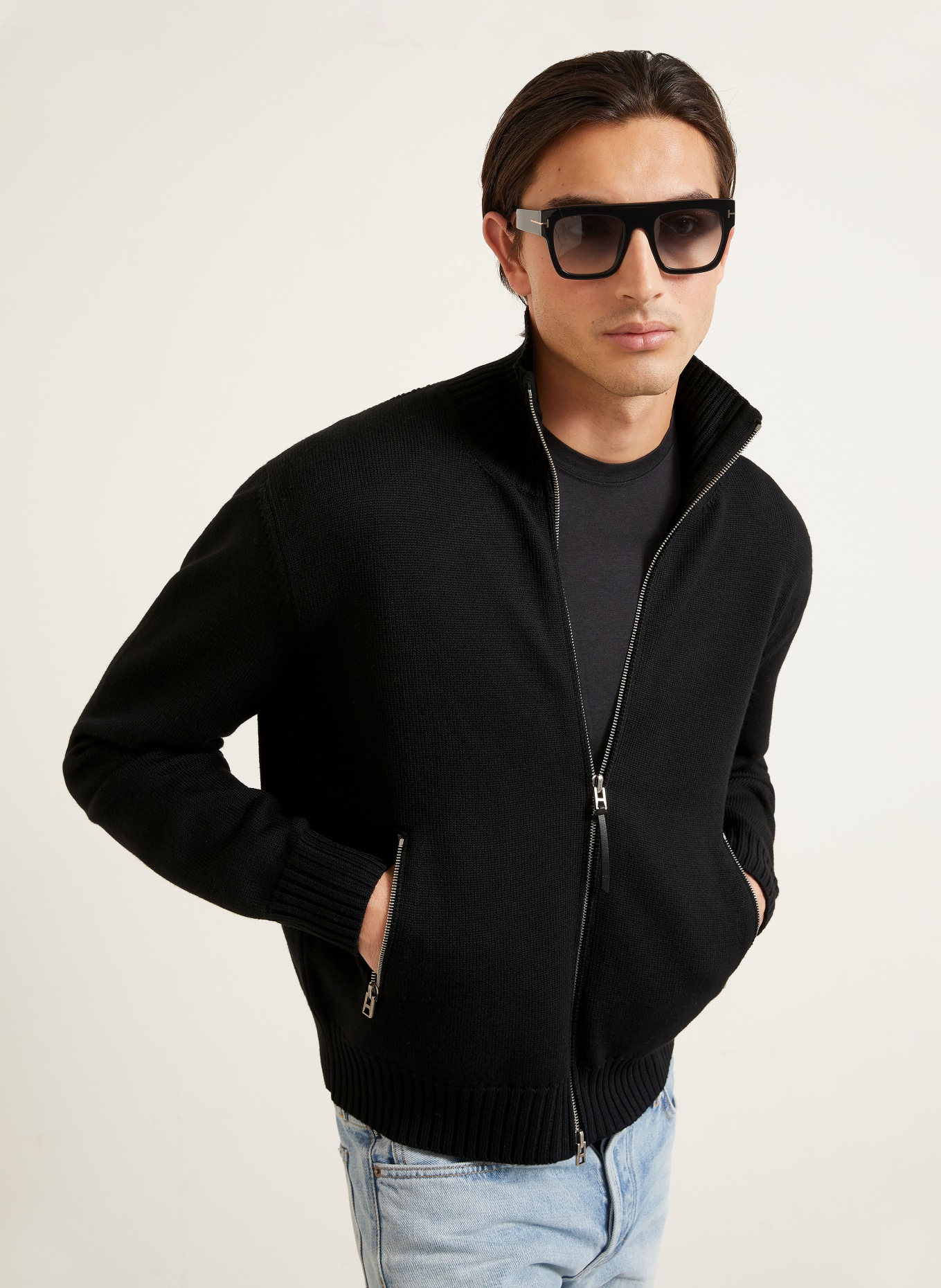 TOM FORD Vest: ZWART