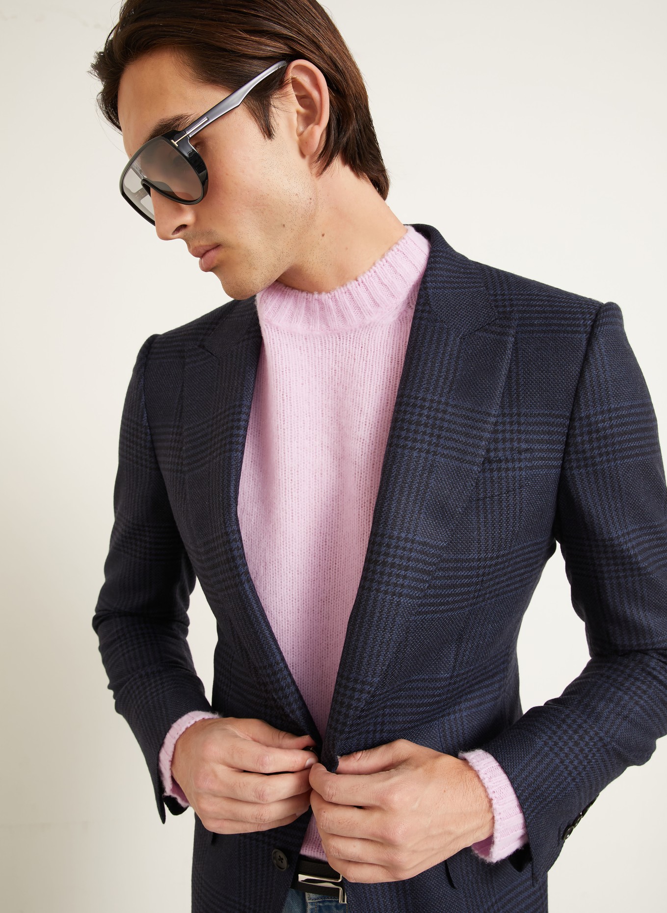 TOM FORD Combi-jasje Extra Slim Fit: UUC NAVY MULTICOLOR