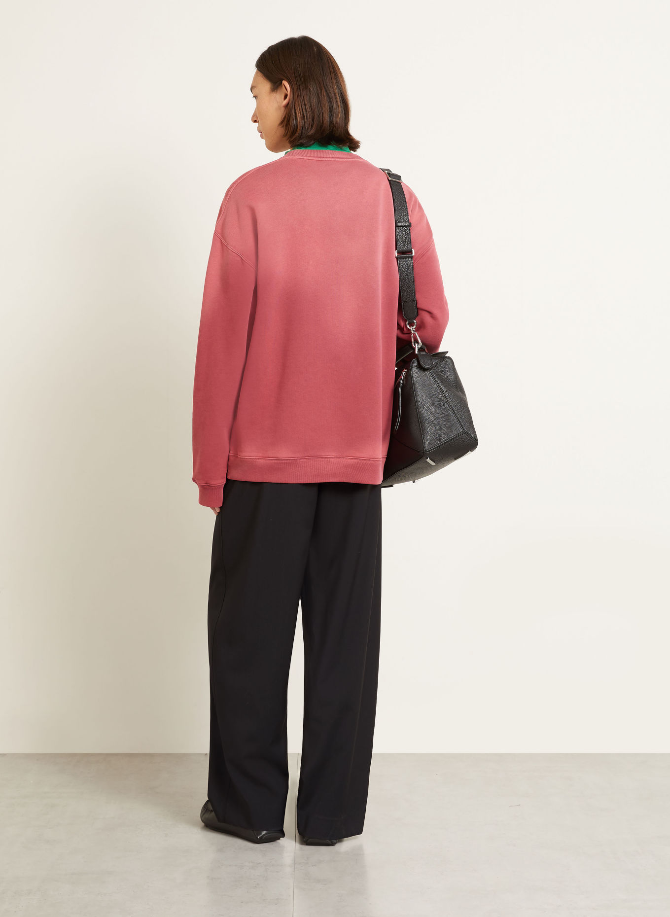 LOEWE Broek in joggingstijl, losse pasvorm: ZWART