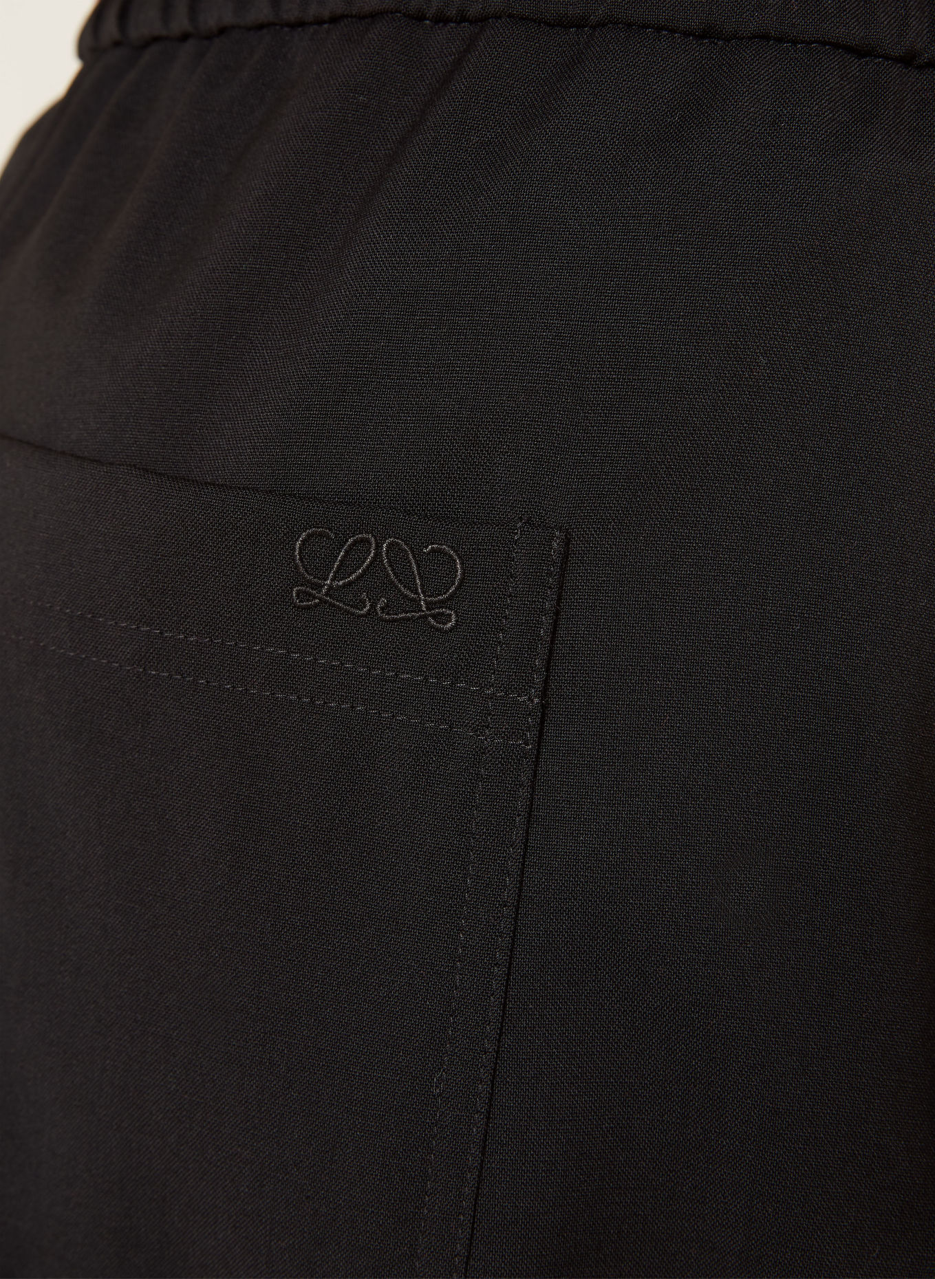 LOEWE Broek in joggingstijl, losse pasvorm: ZWART