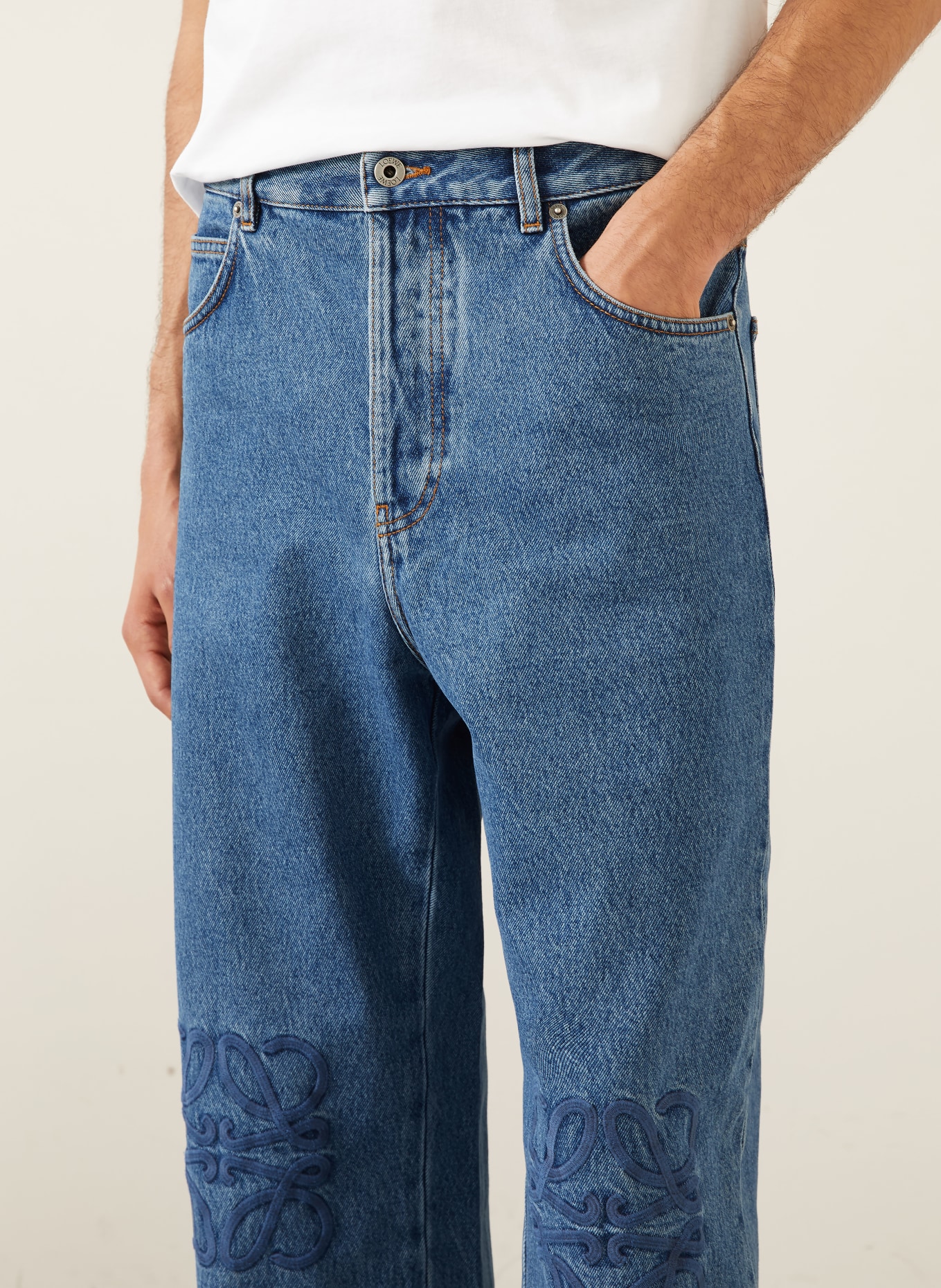 LOEWE Džíny ANAGRAM BAGGY Regular Fit: 5320 JEANS BLUE