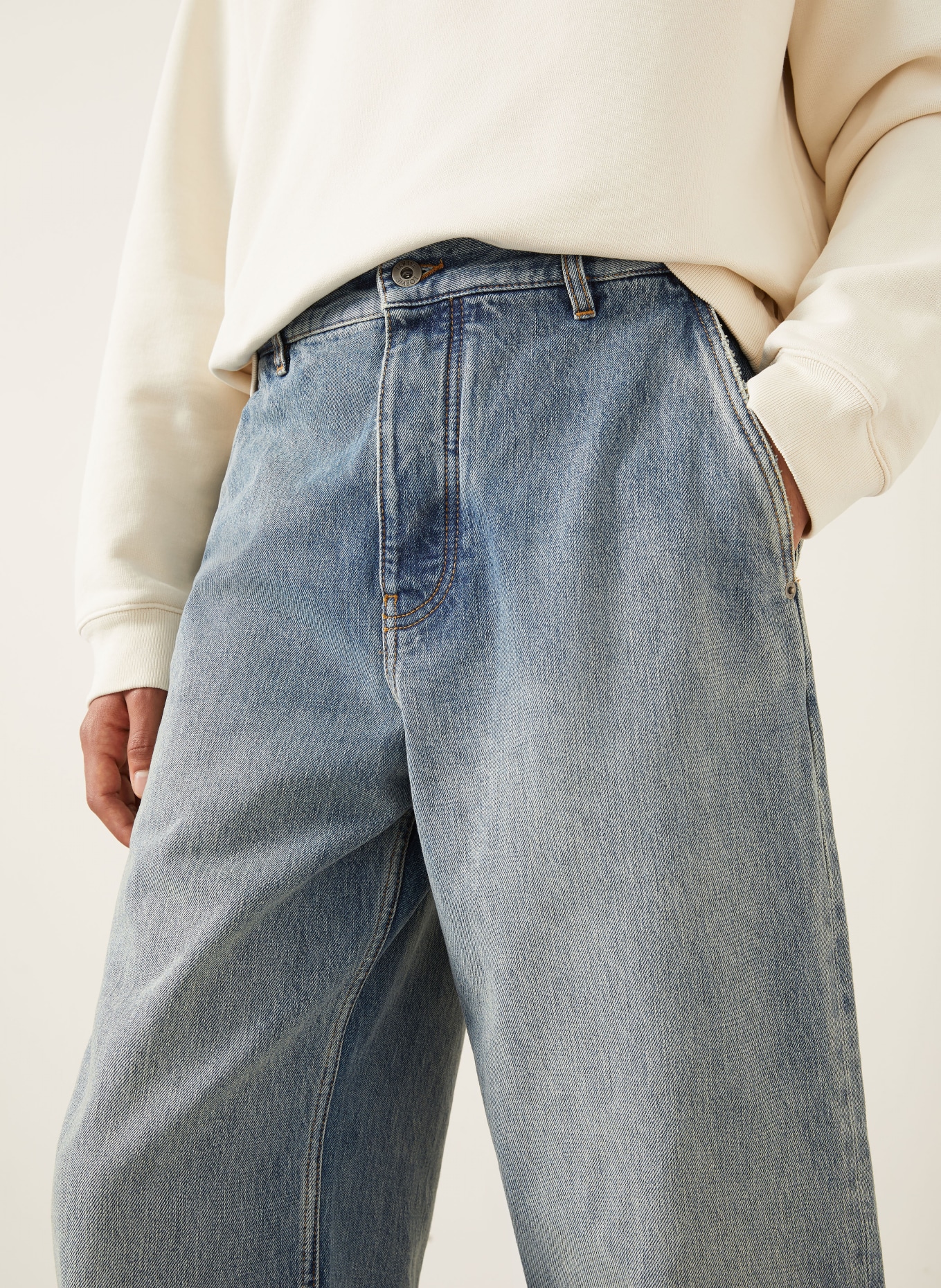 LOEWE Džíny Regular Fit: 6395 WASHED DENIM