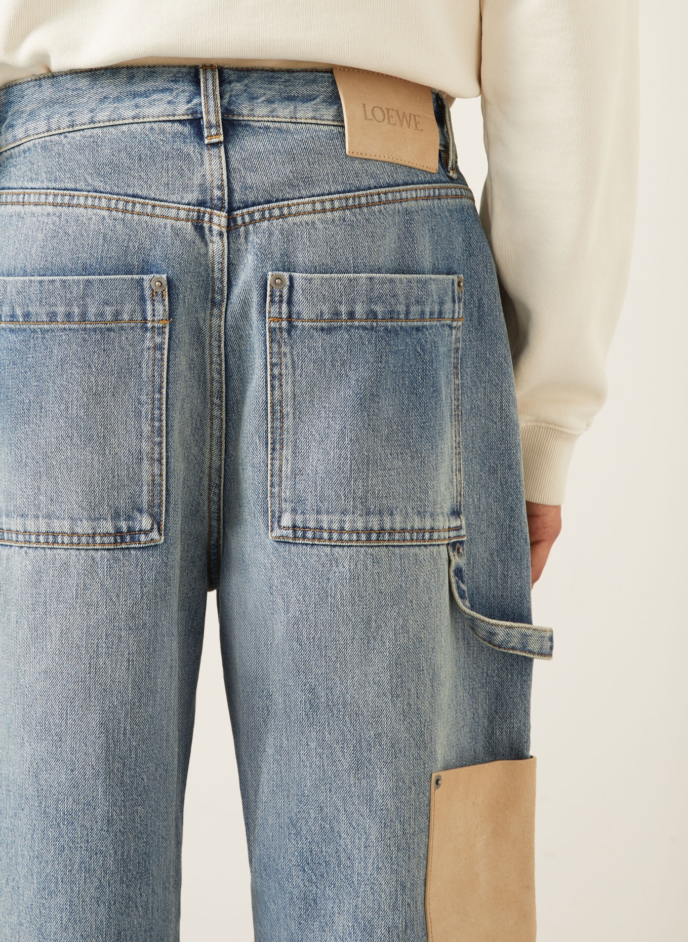 LOEWE Džíny Regular Fit: 6395 WASHED DENIM
