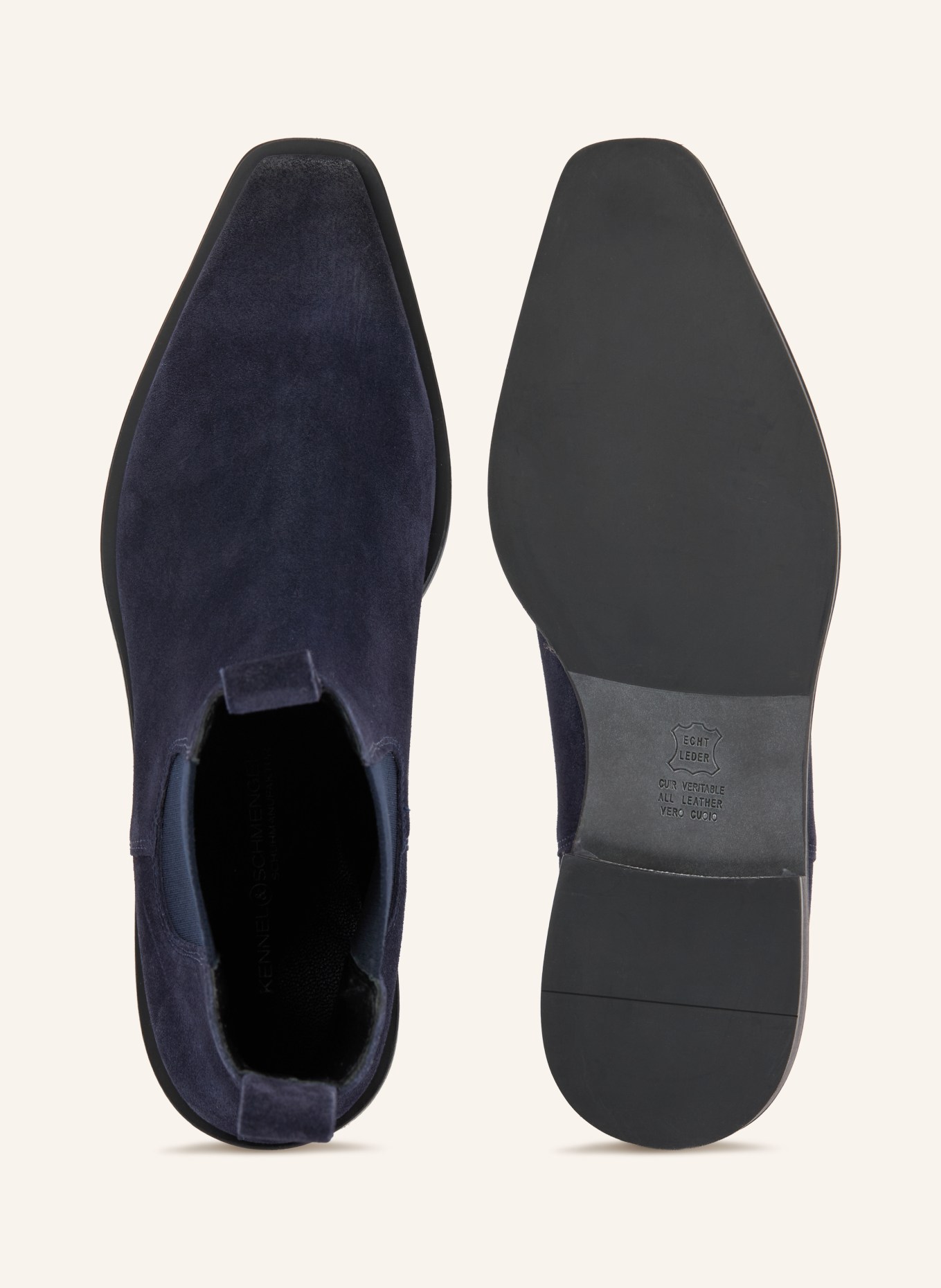 KENNEL & SCHMENGER Chelsea boots AMBER: TMAVĚ MODRÁ