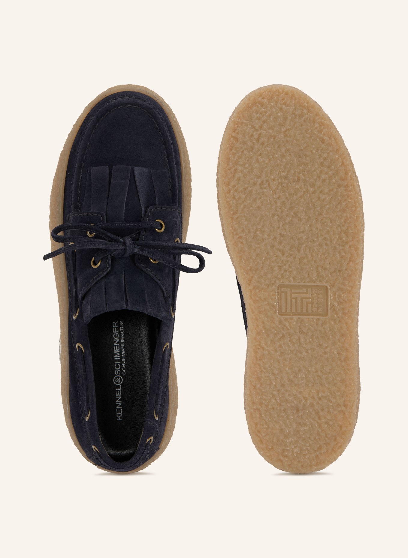 KENNEL & SCHMENGER PIT Boat Shoes: DARK BLUE
