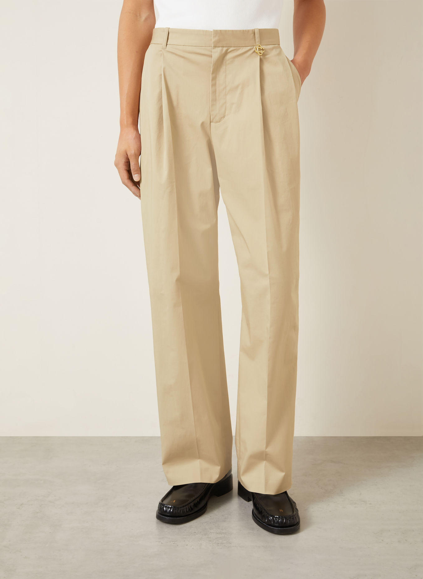 Casablanca Pantalon coupe classique: MARRON CLAIR