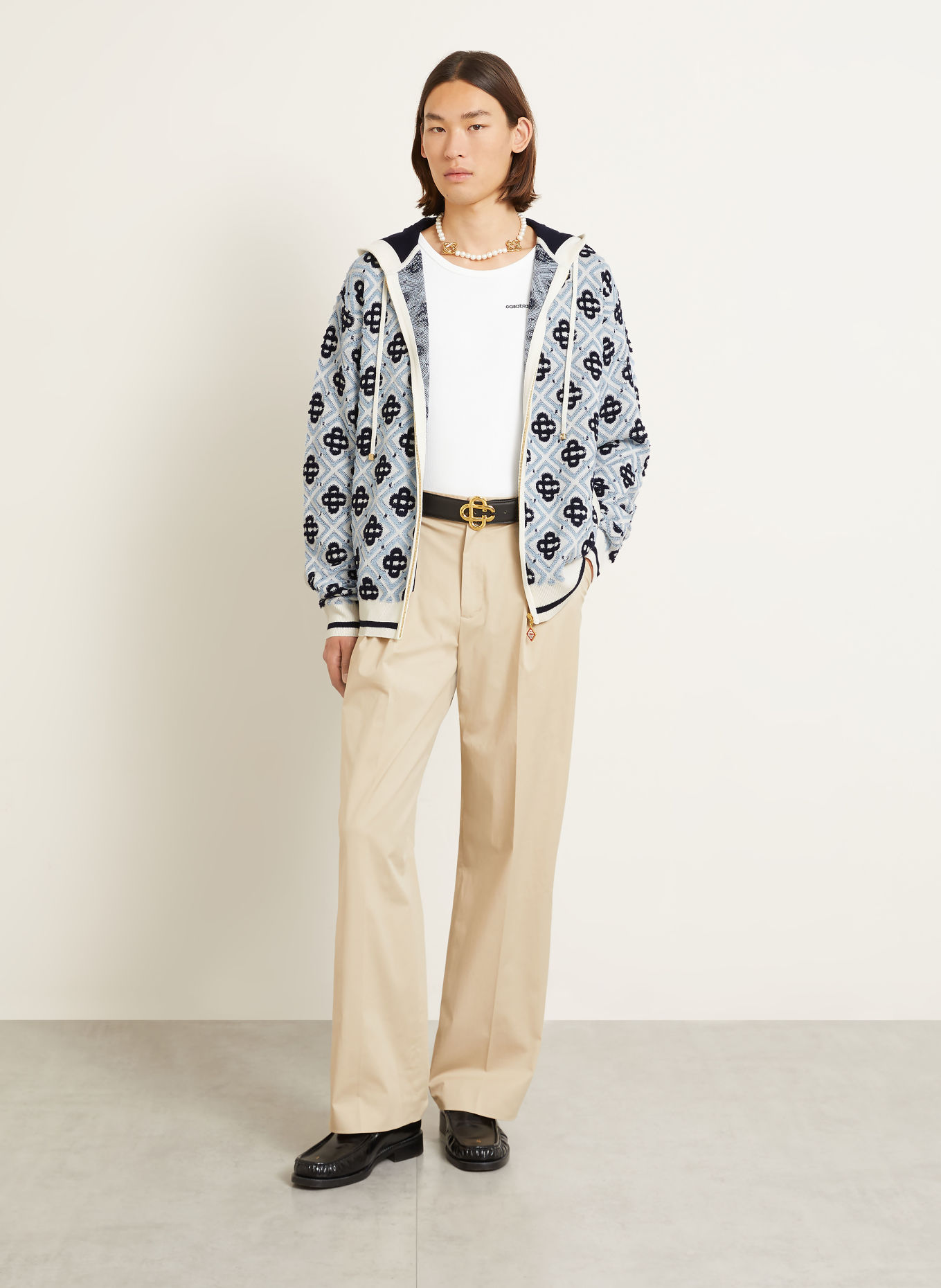 Casablanca Gilet: BLEU CLAIR / BLEU FONCÉ / BLANC