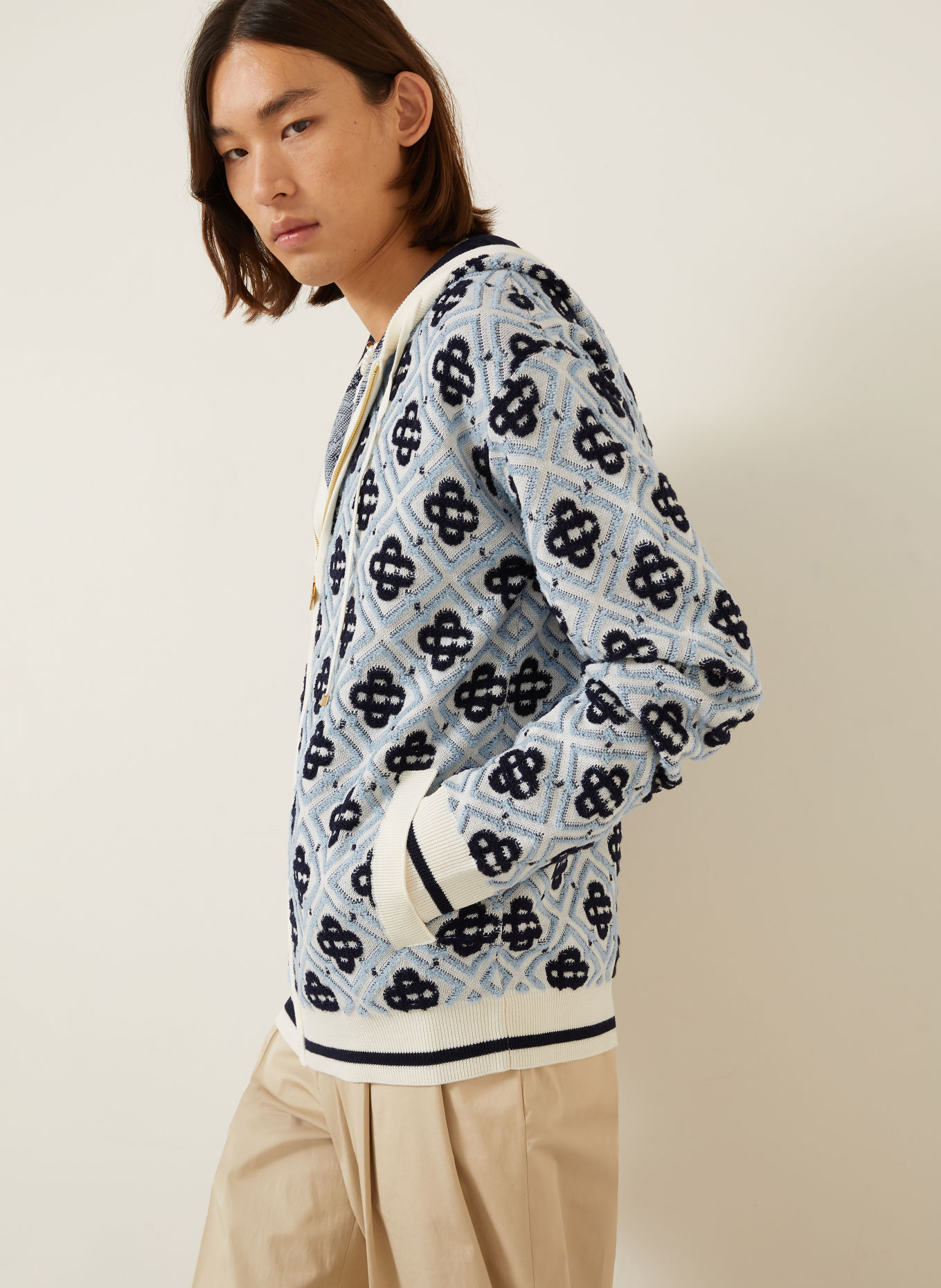 Casablanca Gilet: BLEU CLAIR / BLEU FONCÉ / BLANC