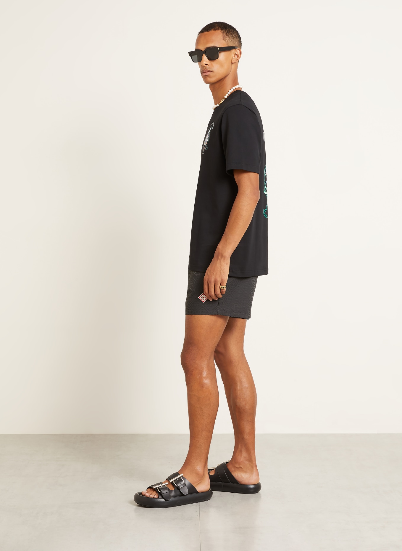 Casablanca Swim shorts: BLACK
