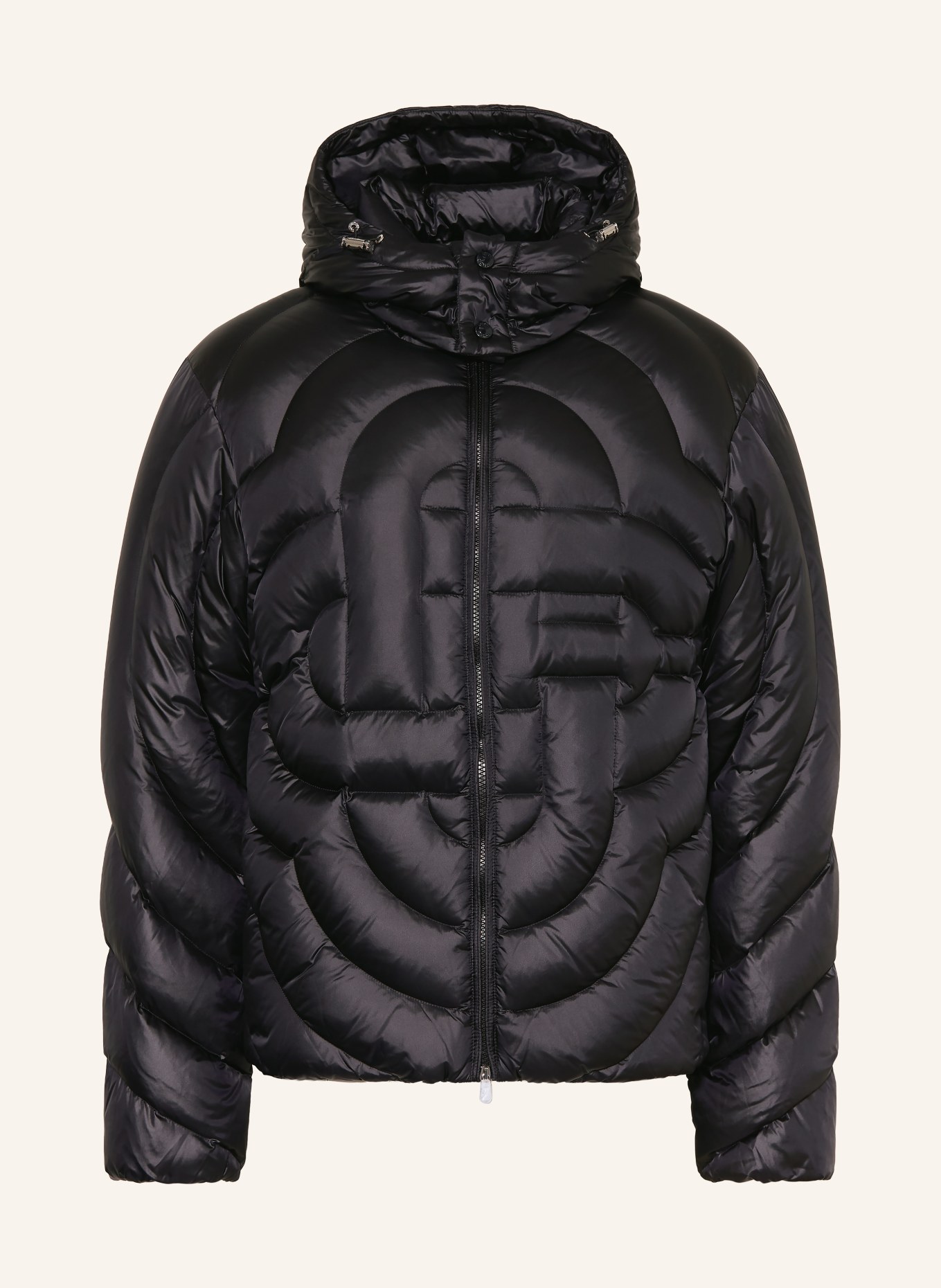 Casablanca Down jacket with removable hood: BLACK