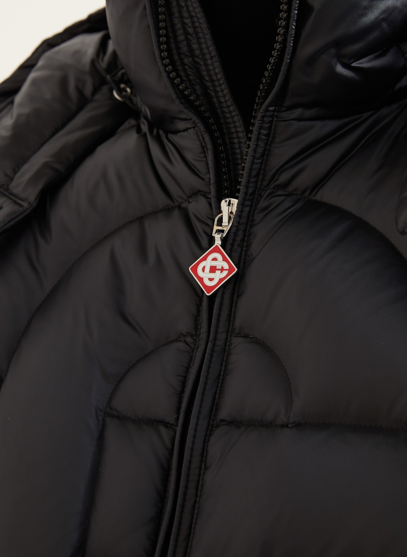 Casablanca Down jacket with removable hood: BLACK