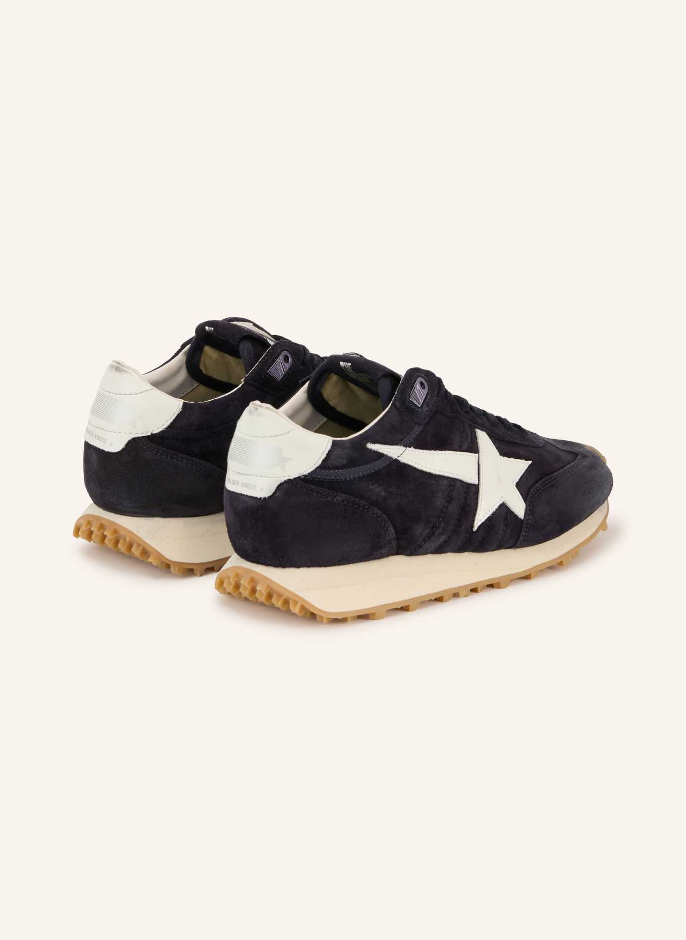 GOLDEN GOOSE MARATHON Sneakers: BLACK / WHITE