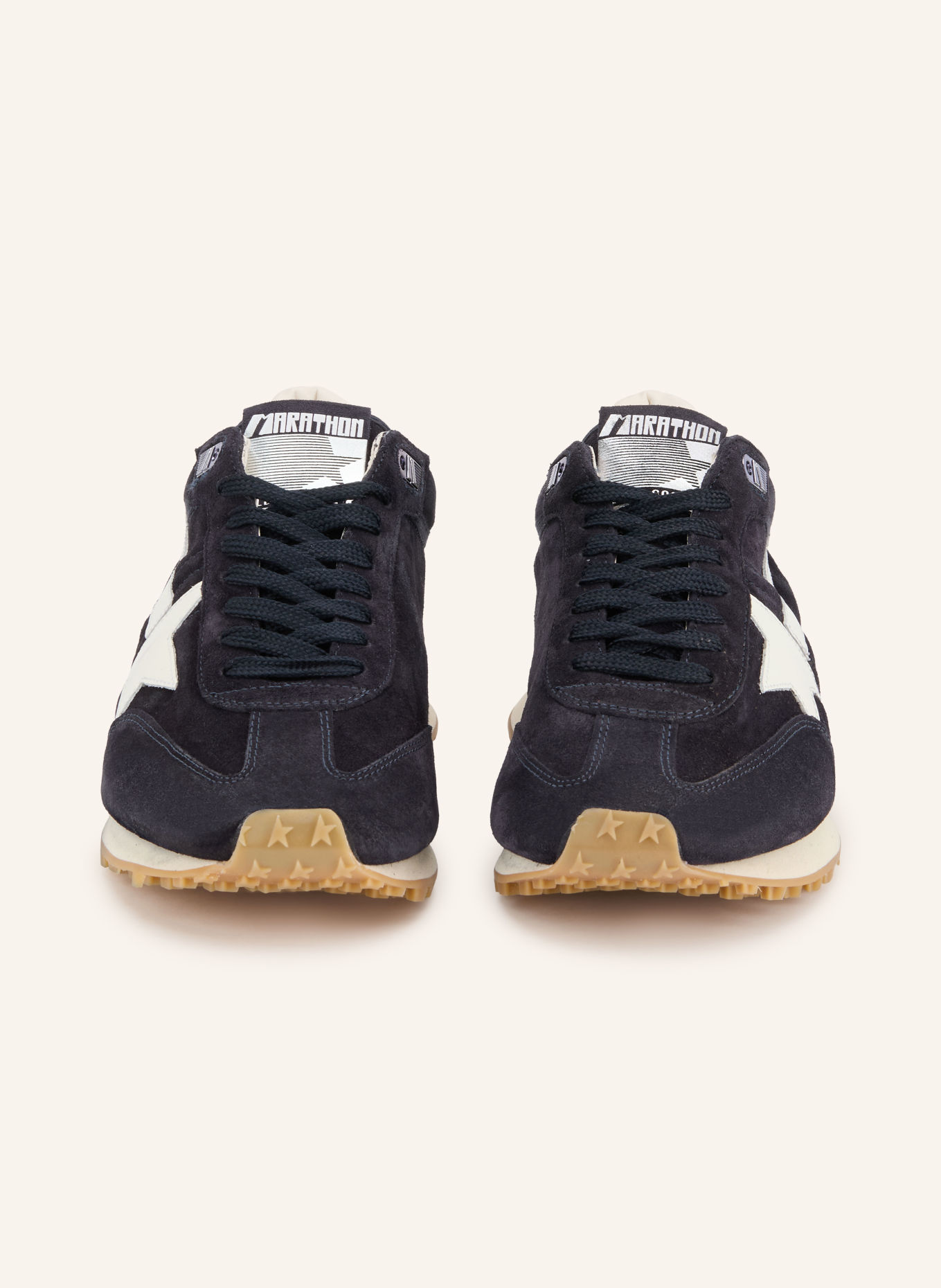 GOLDEN GOOSE MARATHON Sneakers: BLACK / WHITE