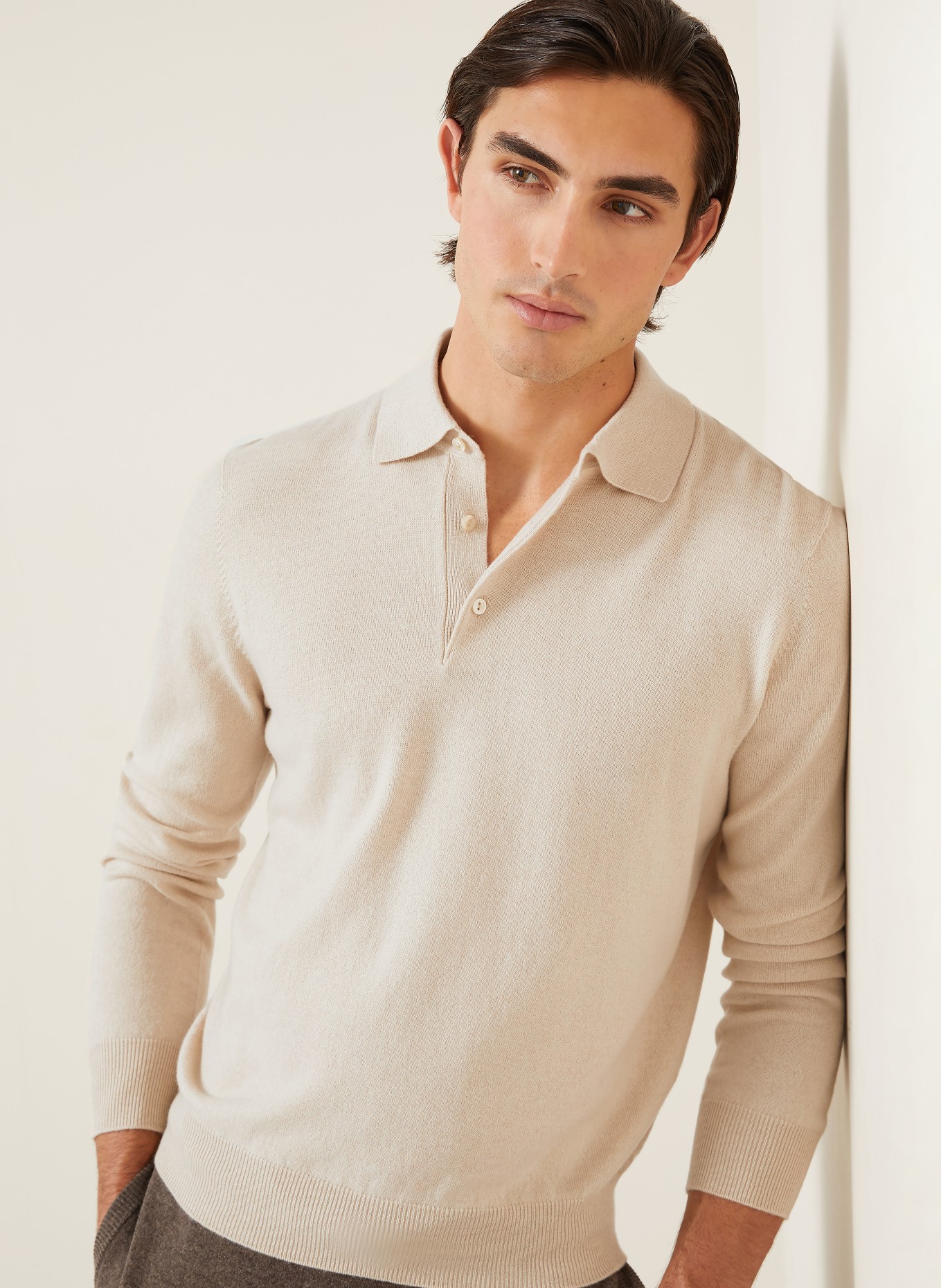 AGNONA Cashmere-Pullover: BEIGE