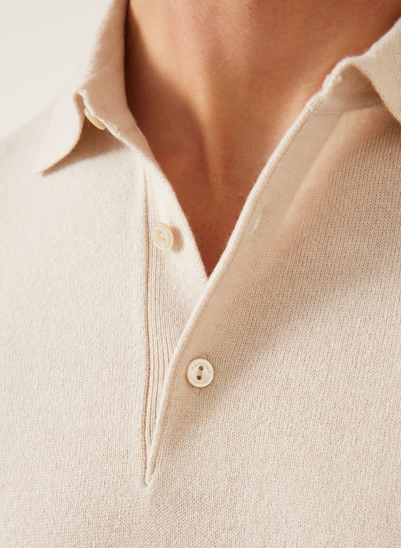 AGNONA Cashmere-Pullover: BEIGE