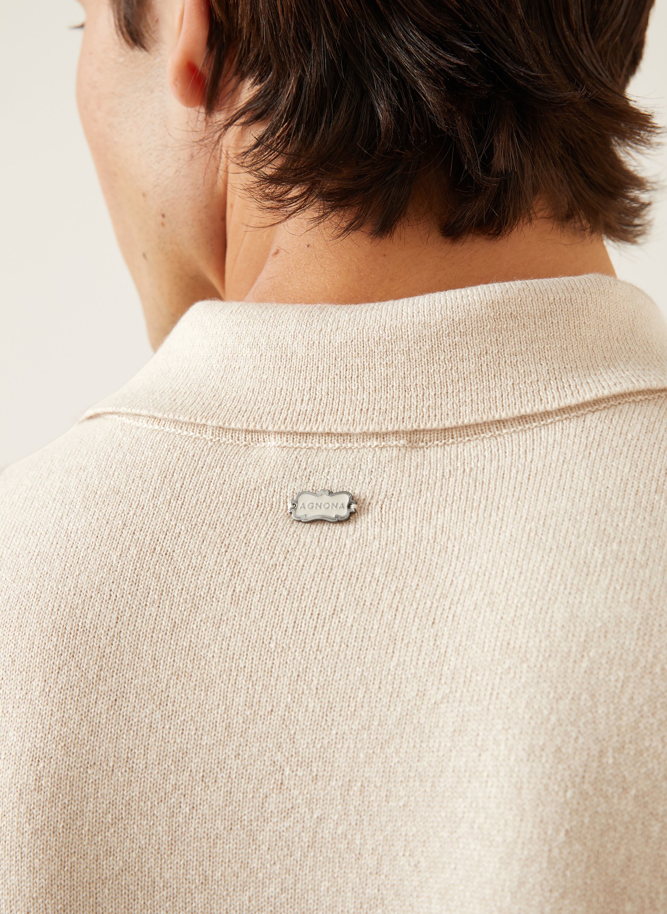 AGNONA Cashmere-Pullover: BEIGE