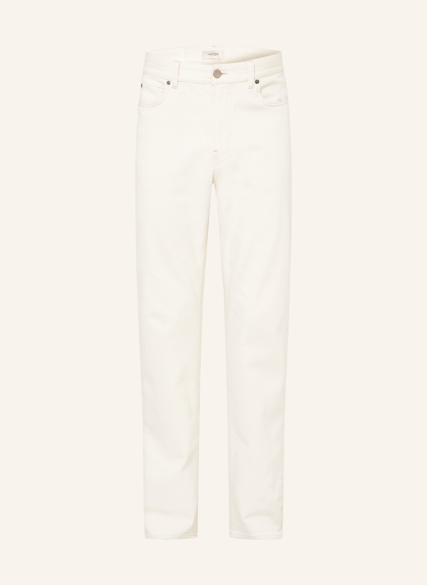 AGNONA Jeans Regular Fit: ECRU