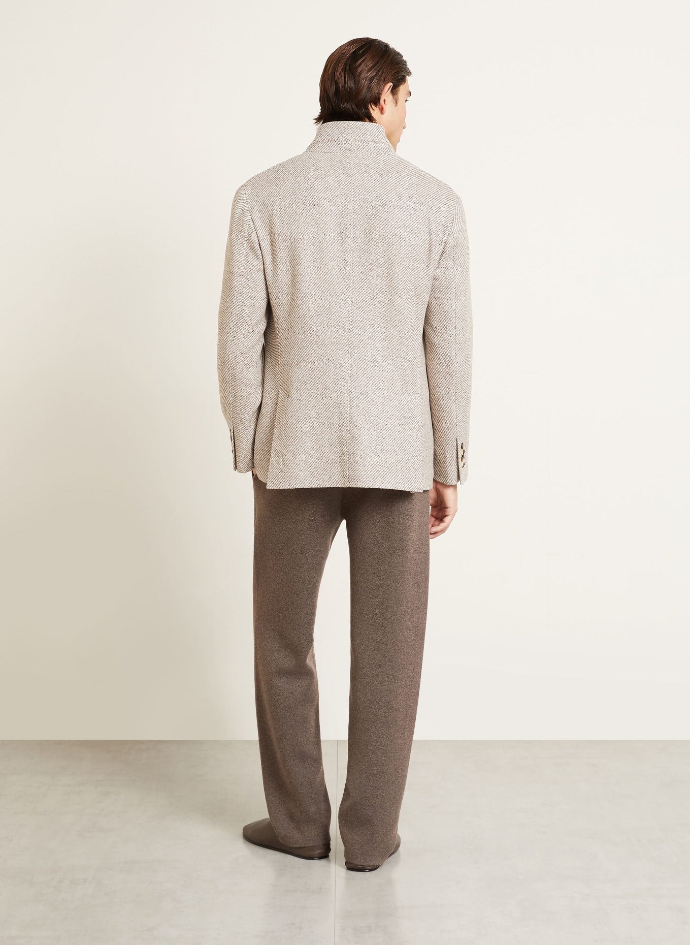AGNONA Strickhose mit Cashmere: TAUPE