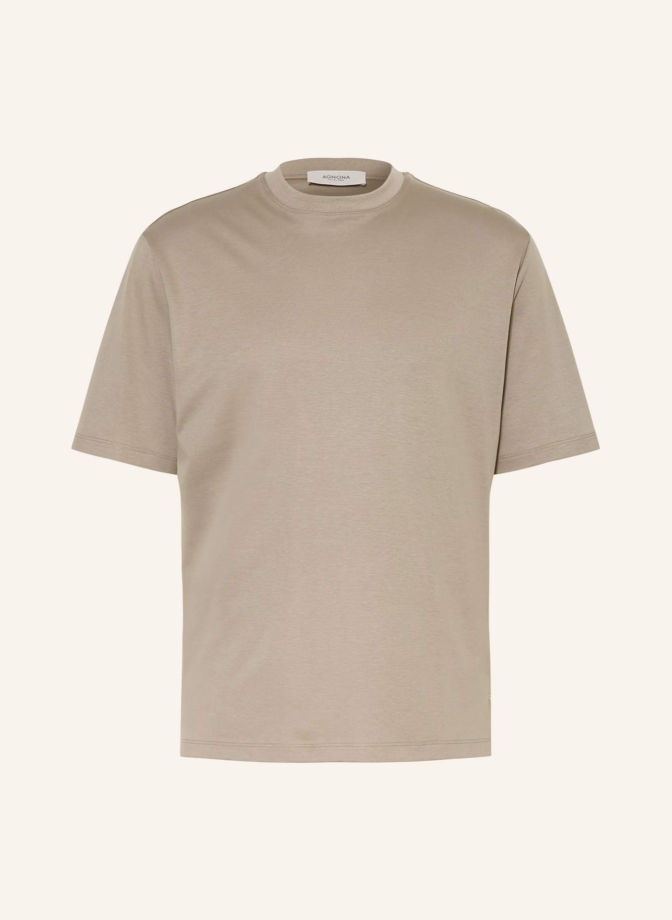 AGNONA T-Shirt: TAUPE