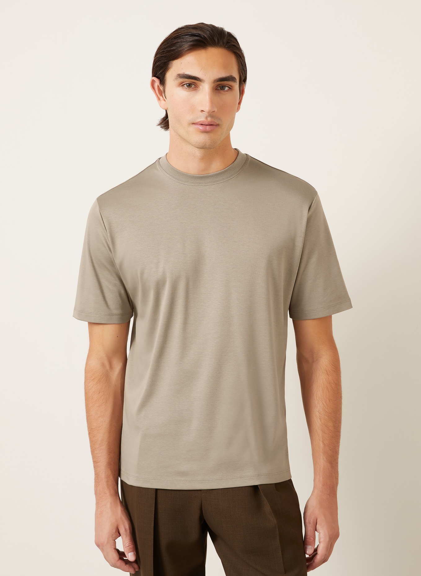 AGNONA T-Shirt: TAUPE