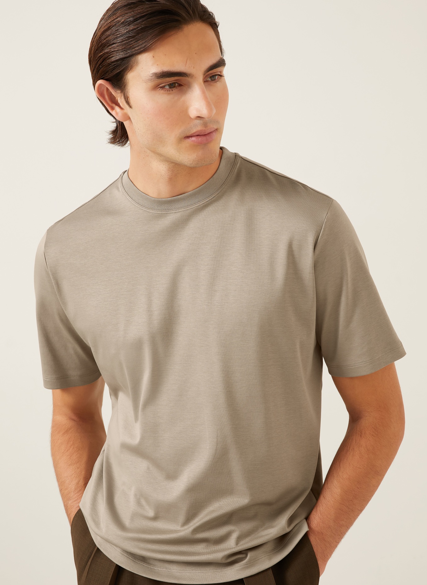 AGNONA T-Shirt: TAUPE